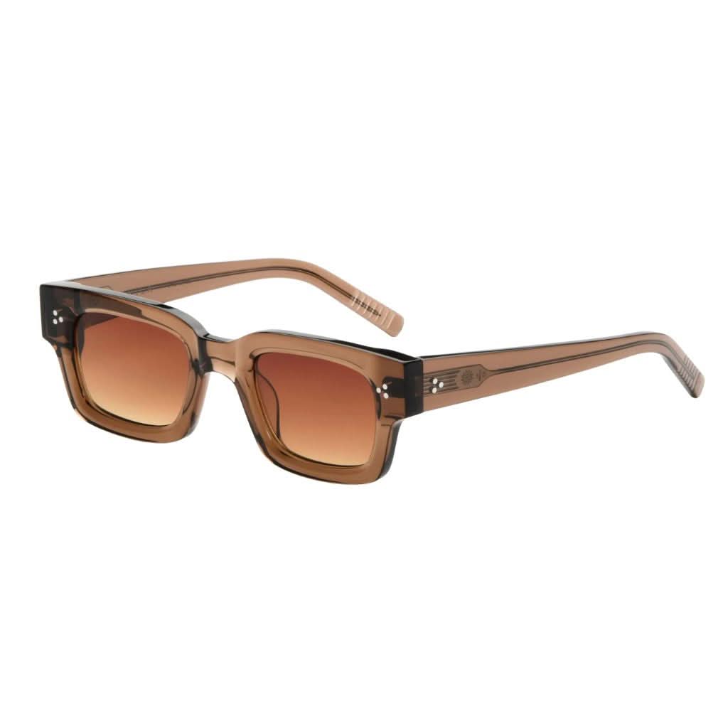 Akila Syndicate Sonnenbrille Braun – Seitenansicht bei Optik Bartholomä in München