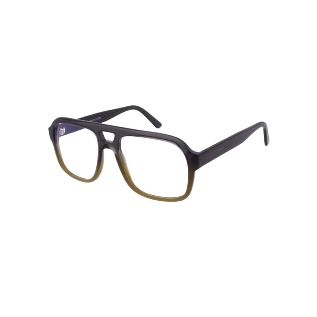 Seitenansicht der Andy Wolf Pilotenbrille 4628 Grau-Grün Verlauf – exklusives Design bei Optik Bartholomä München Maxvorstadt-Schwabing