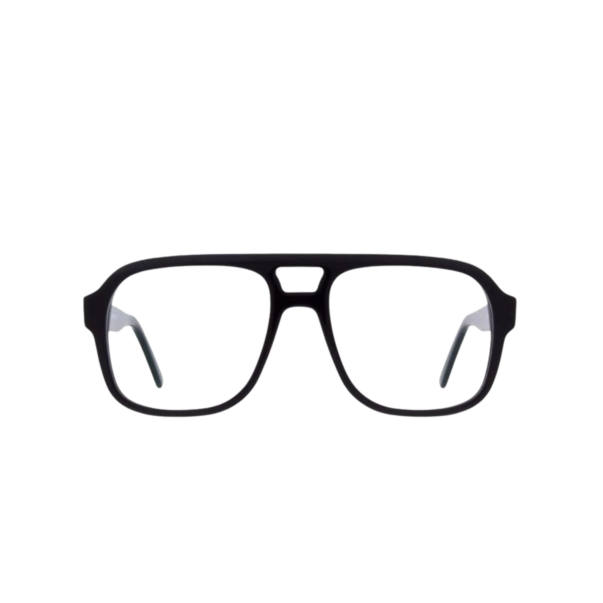 Andy Wolf Brille 4628 Schwarz Pilotenbrille – Frontansicht bei Optik Bartholomä München Maxvorstadt-Schwabing
