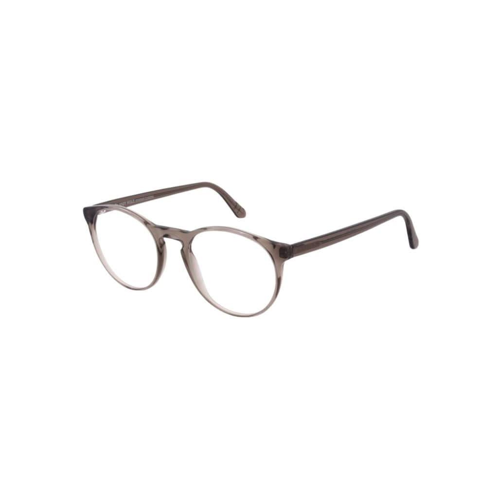 Designerbrille Andy Wolf Mars 4631 Transparent Braun – Seitenansicht leichte, handgefertigte Fassung bei Optik Bartholomä München Maxvorstadt