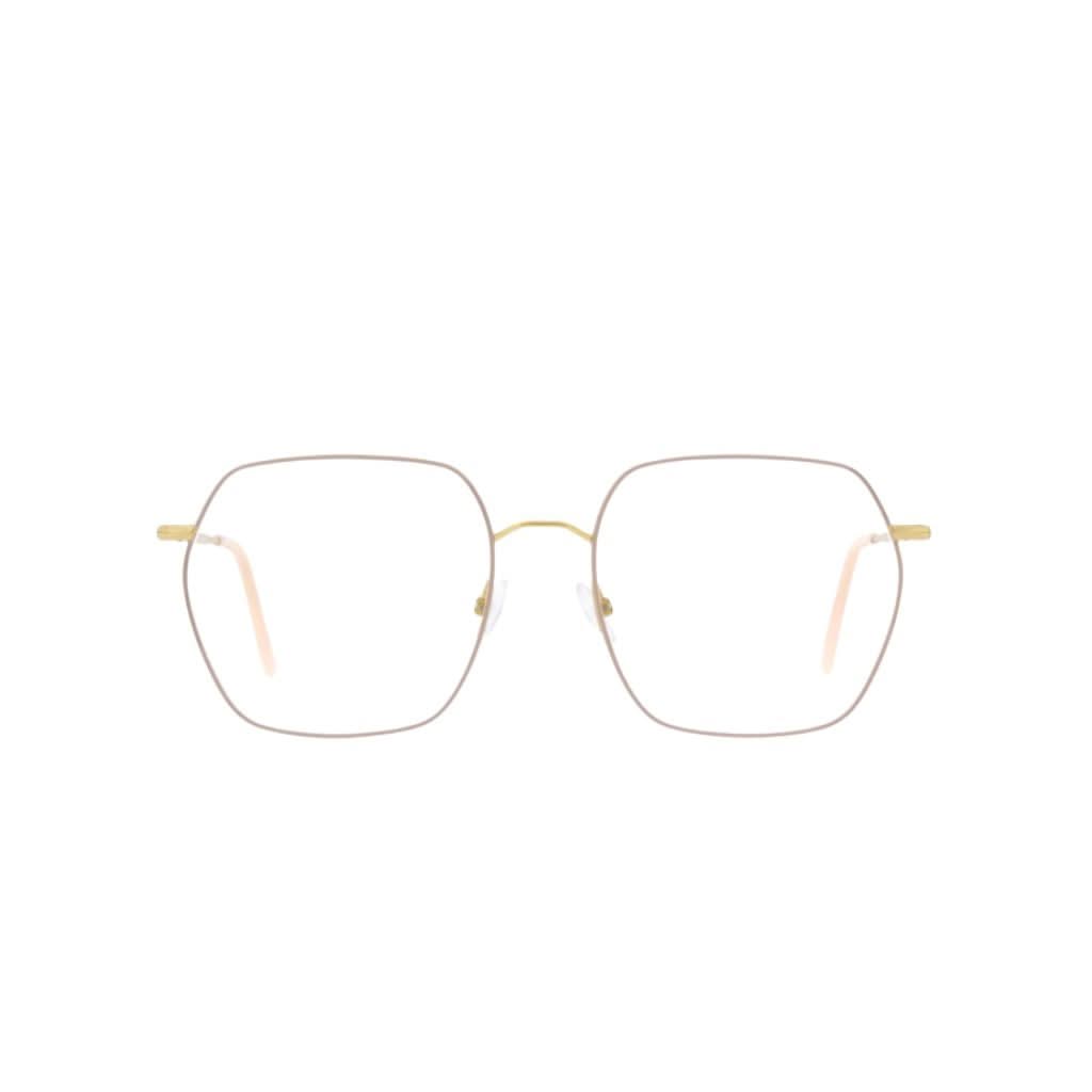 Andy Wolf Brille 4826 Gold-Beige – Frontansicht feines Metallgestell bei Optik Bartholomä München Maxvorstadt-Schwabing