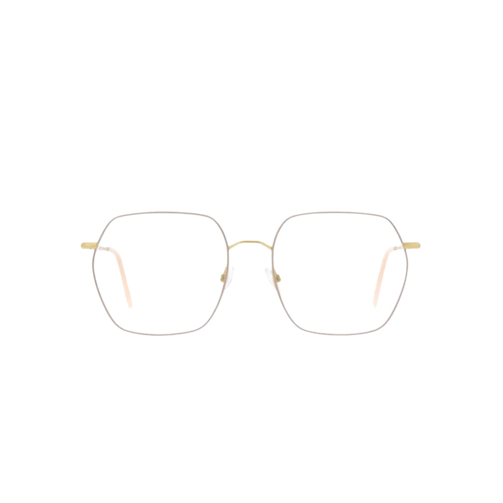 Andy Wolf Brille 4826 Gold-Beige – Frontansicht feines Metallgestell bei Optik Bartholomä München Maxvorstadt-Schwabing