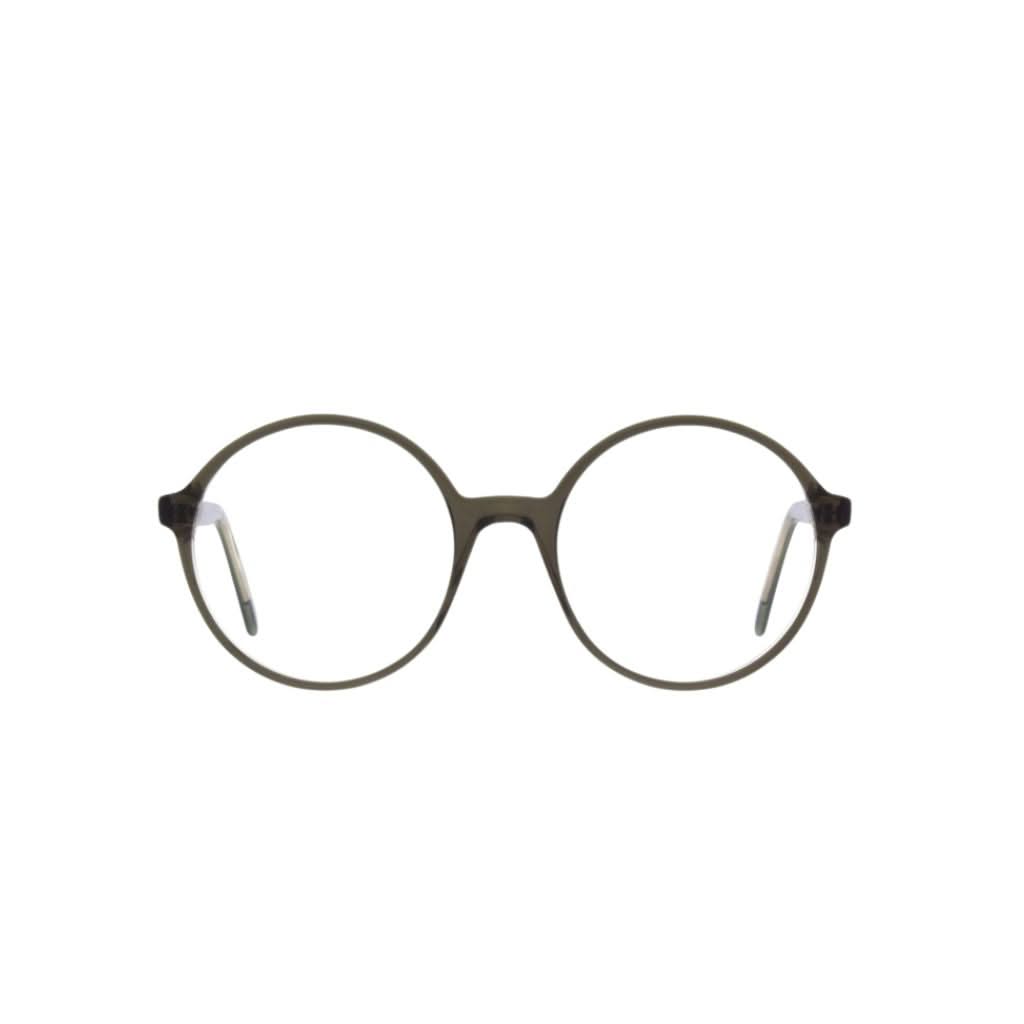 Andy Wolf Brille LOLLY Olivgrün Oversized – Frontansicht bei Optik Bartholomä München Maxvorstadt-Schwabing
