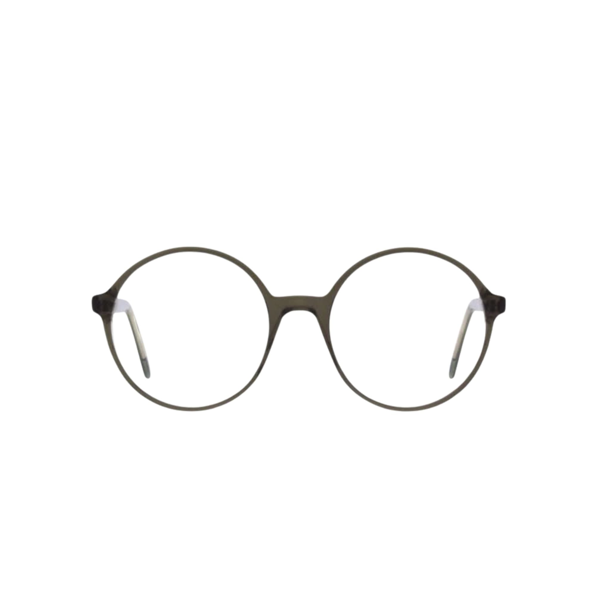 Andy Wolf Brille LOLLY Olivgrün Oversized – Frontansicht bei Optik Bartholomä München Maxvorstadt-Schwabing