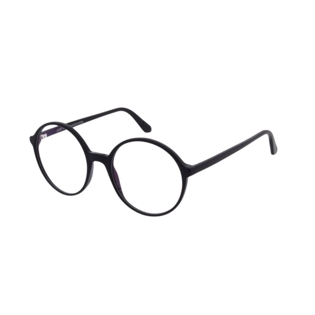 Andy Wolf Brille LOLLY Schwarz Oversized – Seitenansicht bei Optik Bartholomä München Maxvorstadt-Schwabing