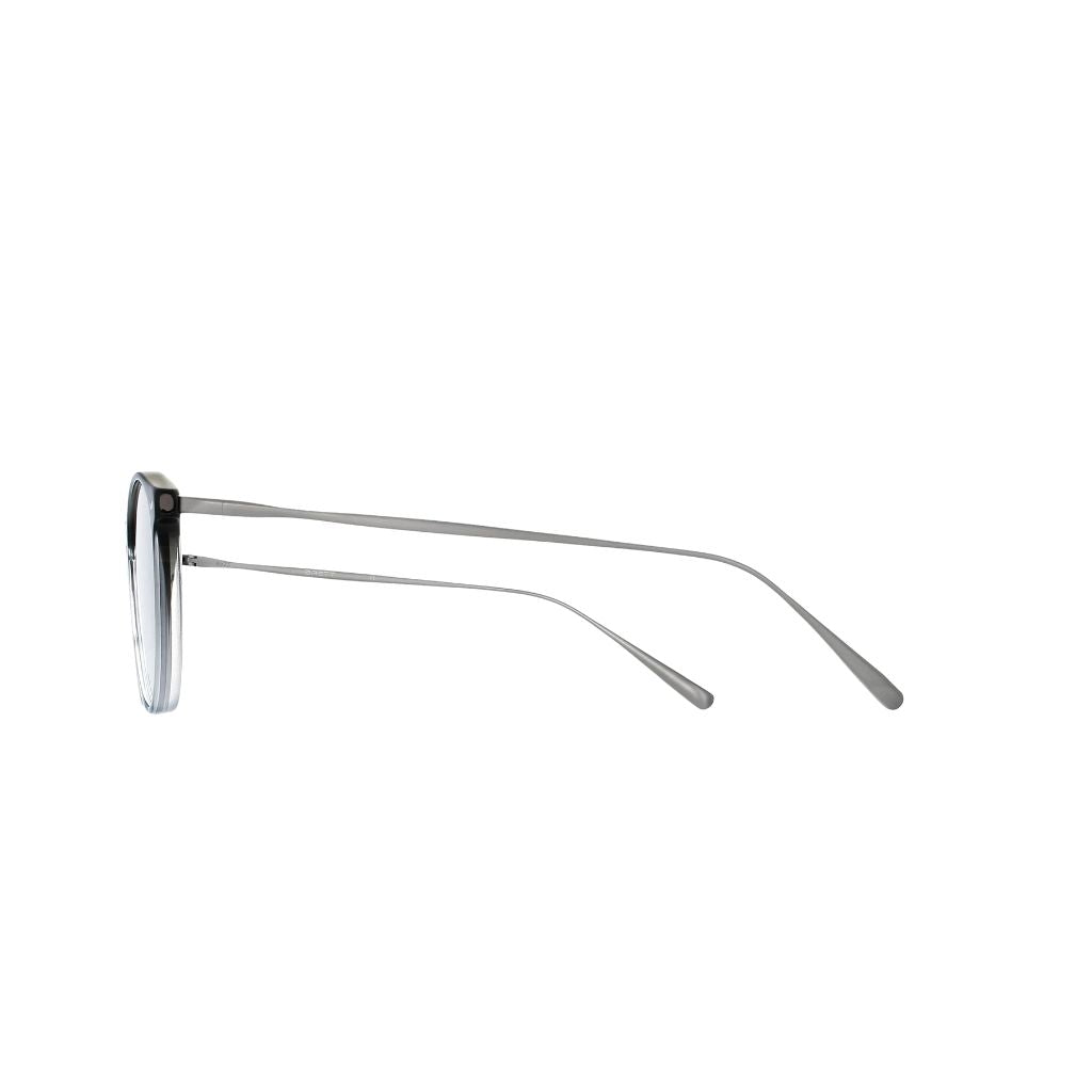 Brett Eyewear BIG MILES C33 Detail Acetatfront schwarz Verlauf Edelstahlbügel silber hochwertige Verarbeitung Panto Herrenbrille München Optiker Optik Bartholomä