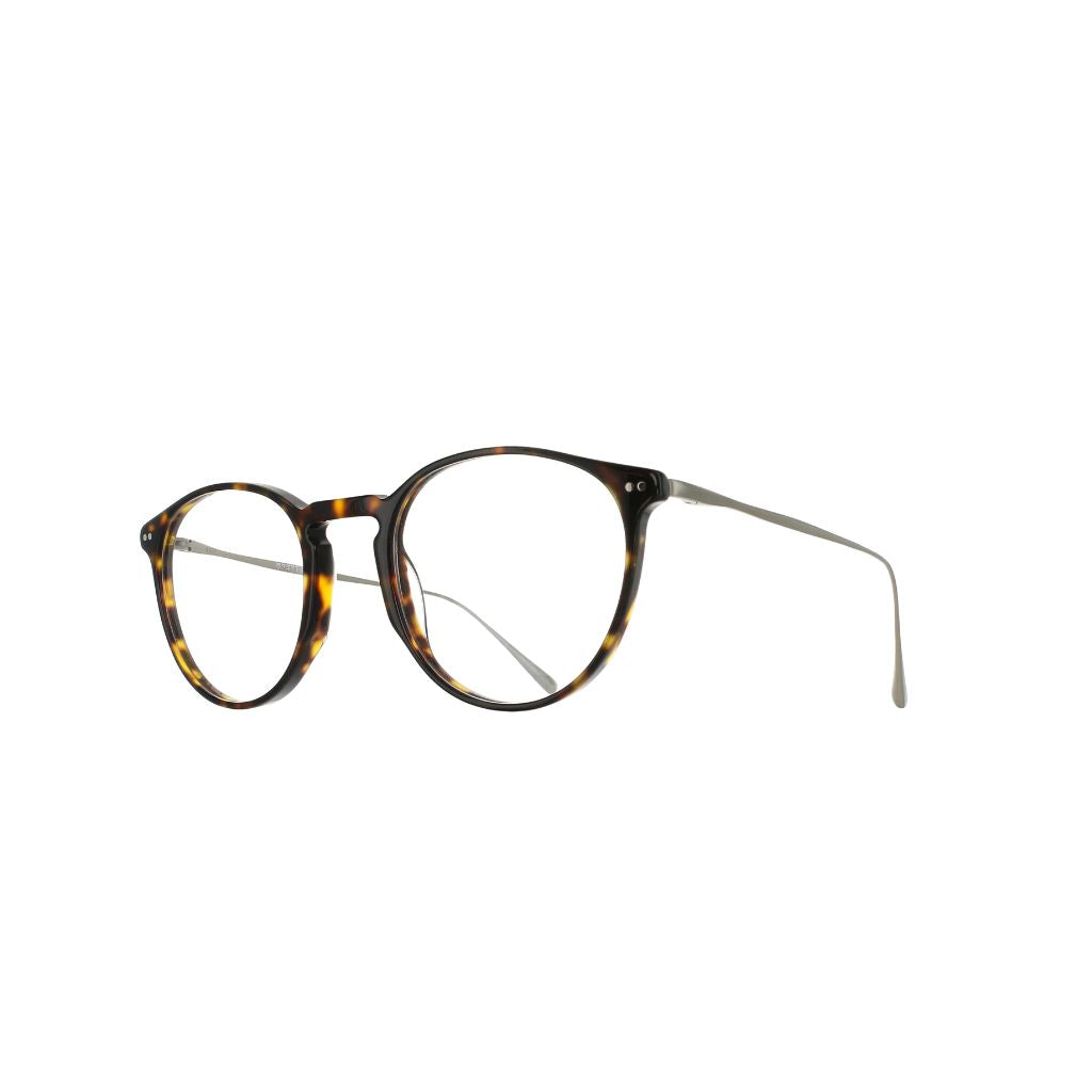 Brett Eyewear BIG MILES C05 Brille Seitenansicht Acetat Edelstahl Bügel Havanna braun silber Panto Herren München Optiker Optik Bartholomä