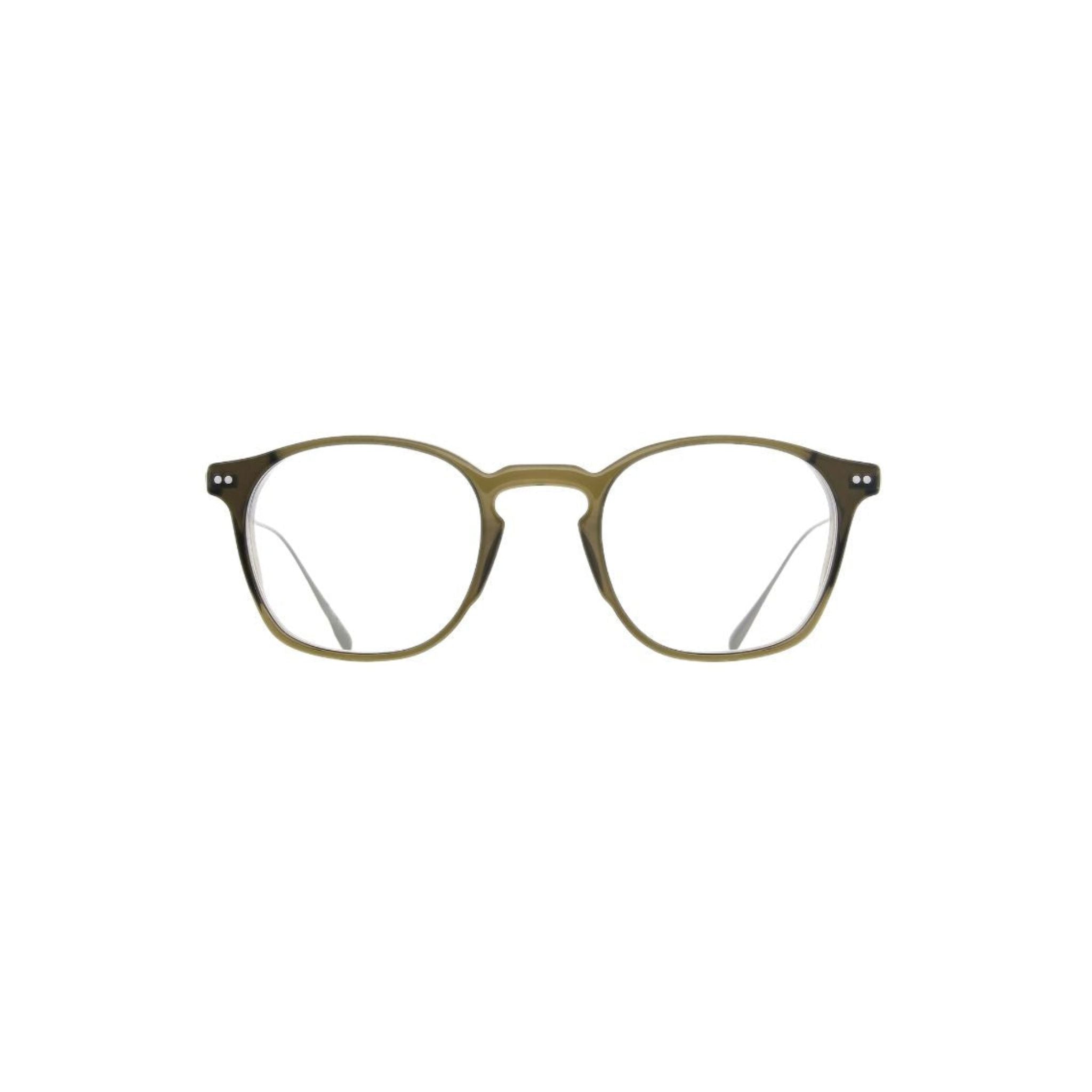 Brett Eyewear BILL C16 Brille Frontansicht Herren eckige Form khaki grün silber München Optiker Optik Bartholomä