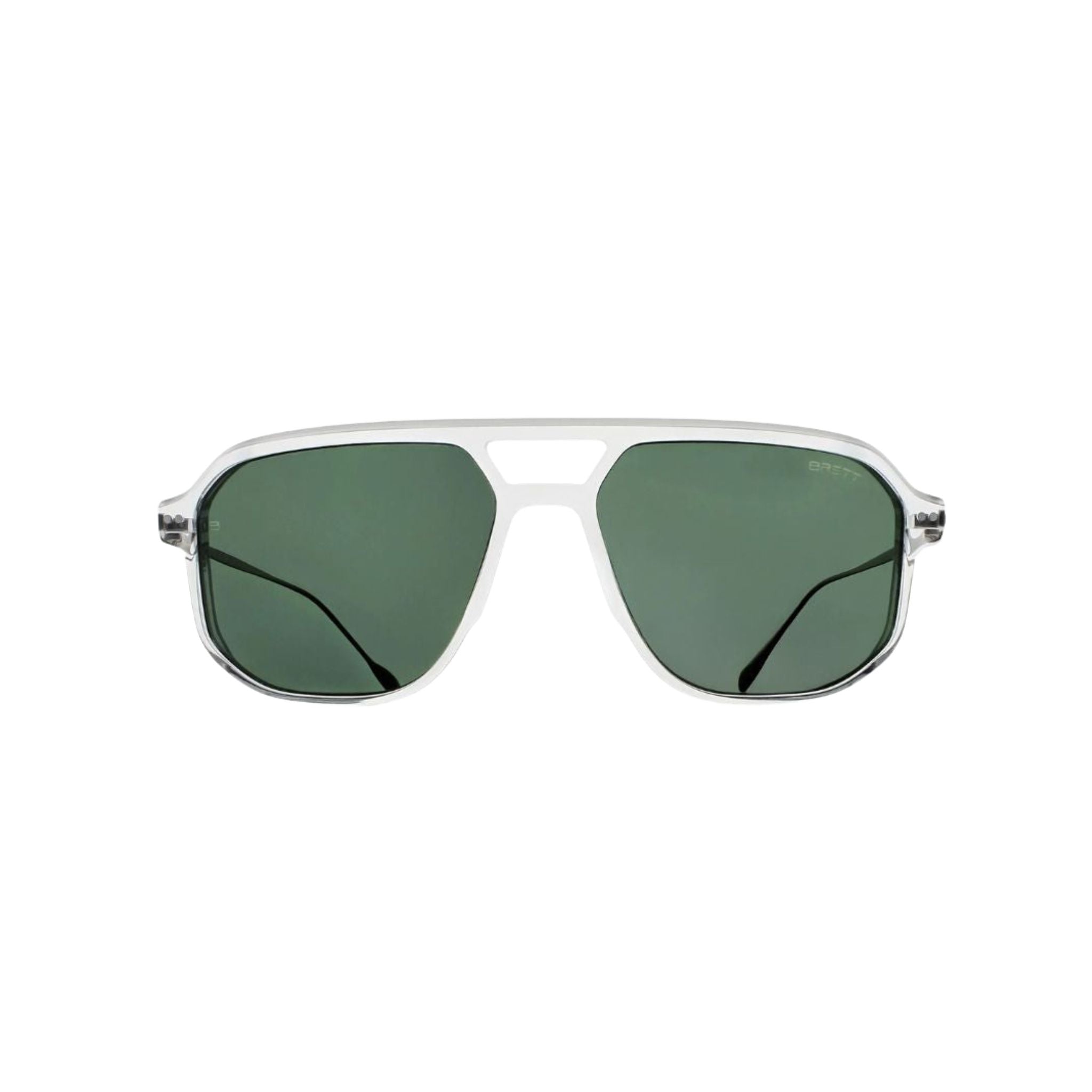 Brett Eyewear CHUCK SUN C11 Sonnenbrille Frontansicht Herren transparent crystal silber große Fassung München Optiker Optik Bartholomä