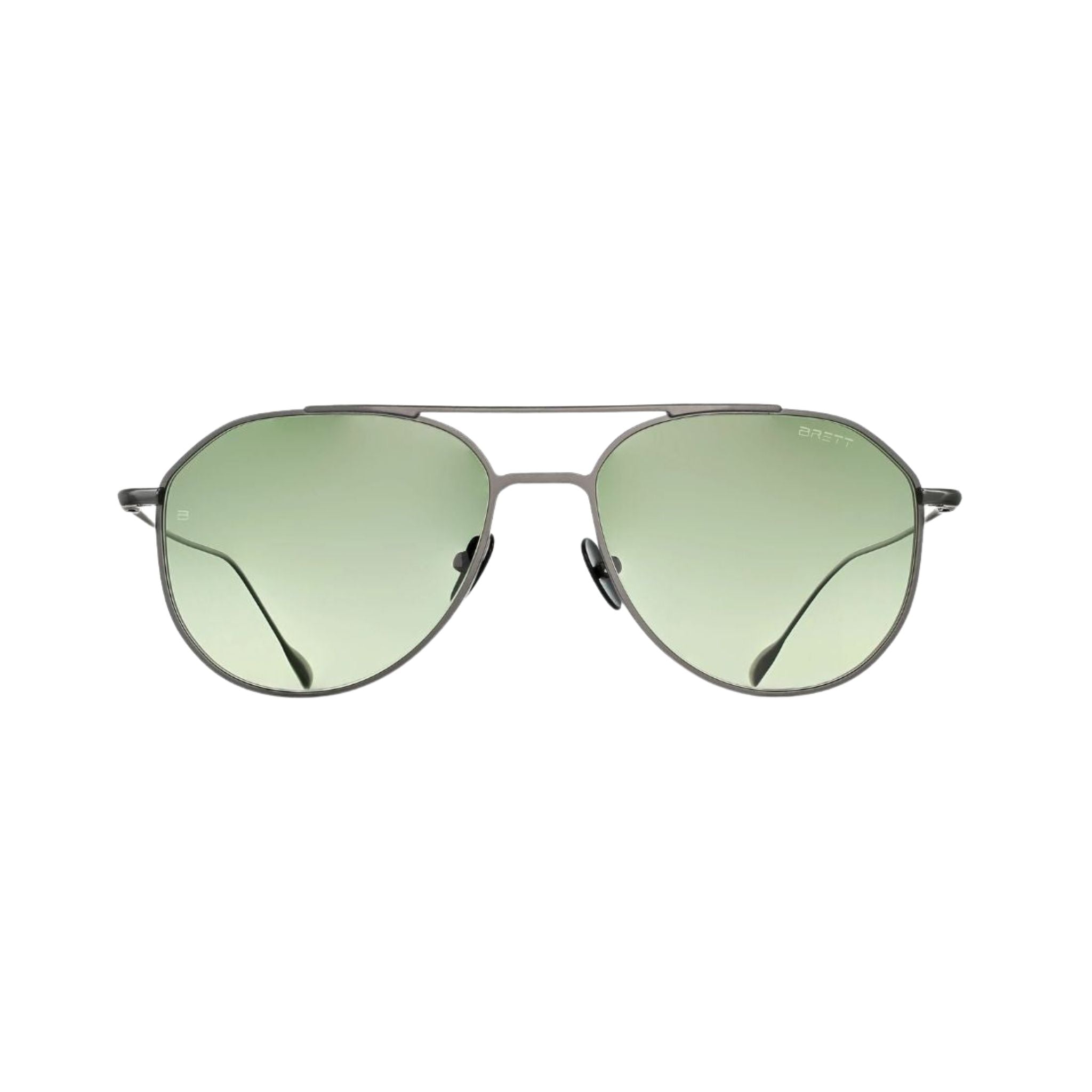 Brett Eyewear JUAN SUN C06 Sonnenbrille Frontansicht Aviator Titan gunmetal große Fassung Herren München Optiker Optik Bartholomä
