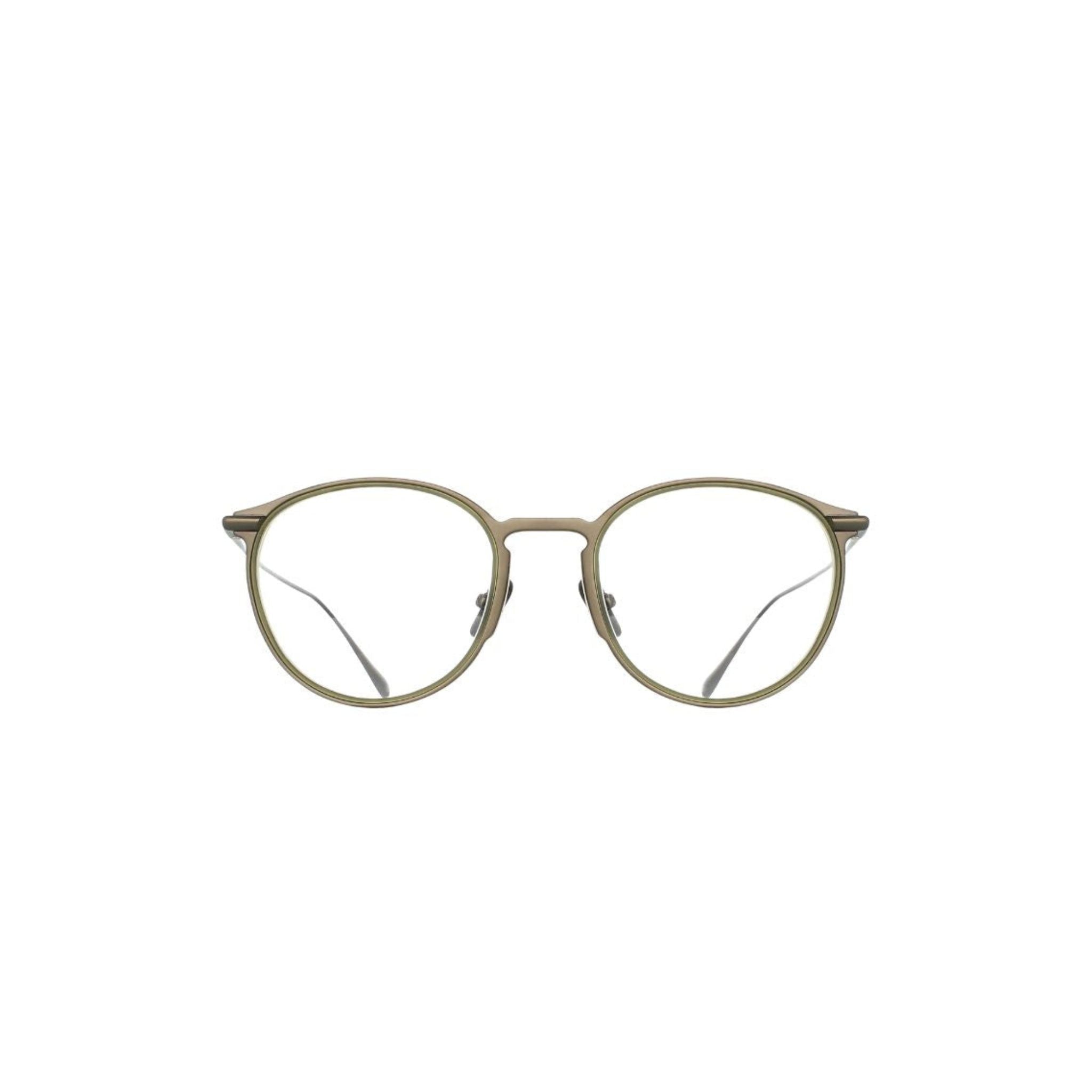 Brett Eyewear MARIO C06 Brille Frontansicht Titan gun khaki rund kompakte Fassung Herren München Optiker Optik Bartholomä