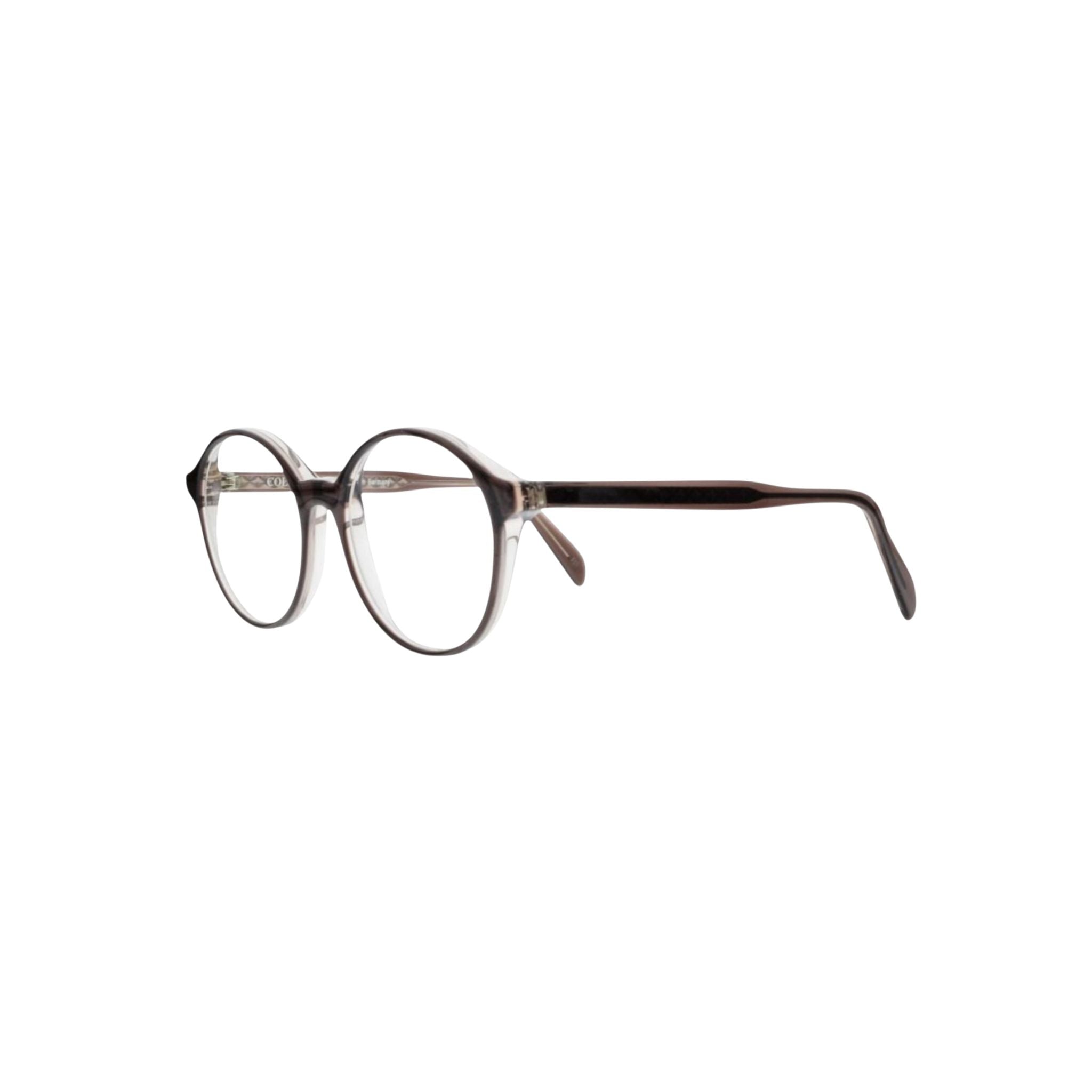 Colibris Alina 131 Brille Seitenansicht transparent Braun Acetat hochwertige Verarbeitung Optik Bartholomä