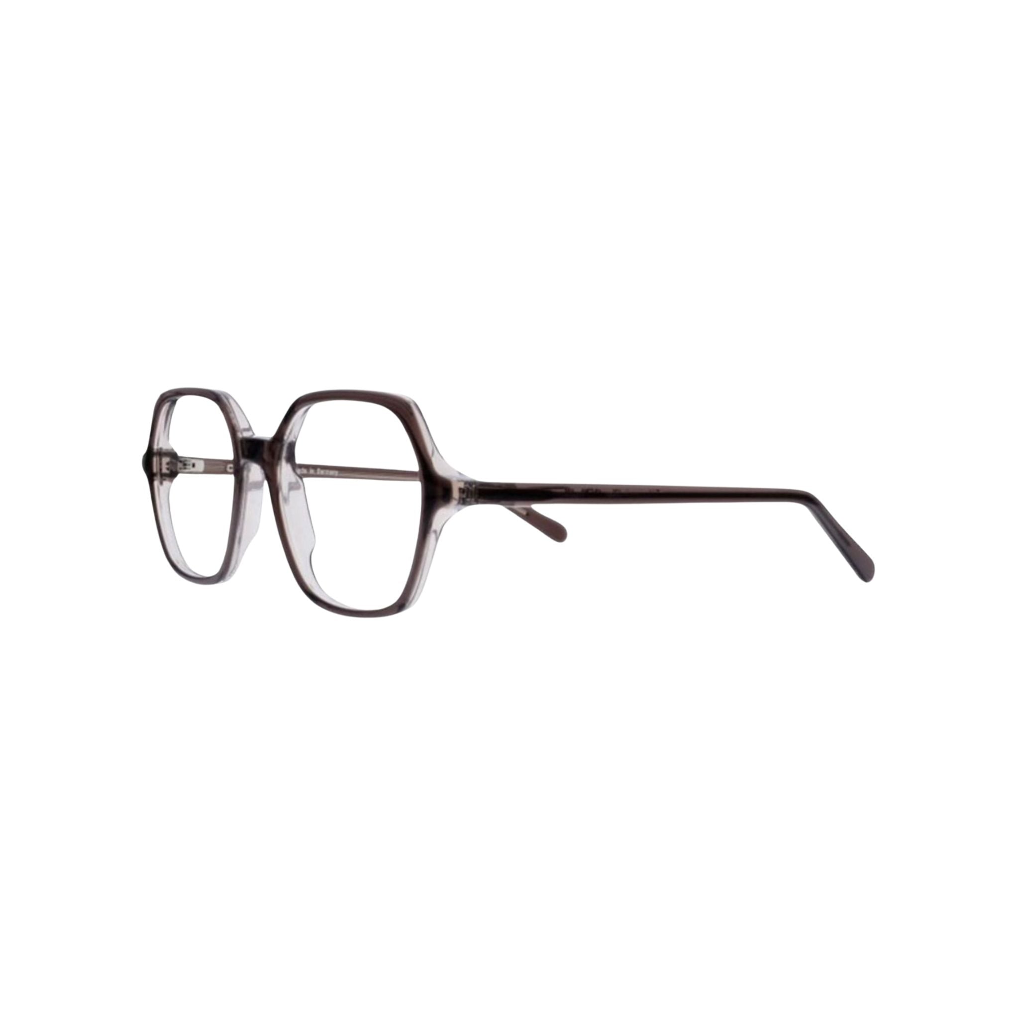 Colibris EDDA 131 braun transparente Damenbrille Seitenansicht Acetatfassung kleine Gesichter Designerbrille München Optiker Optik Bartholomä Maxvorstadt