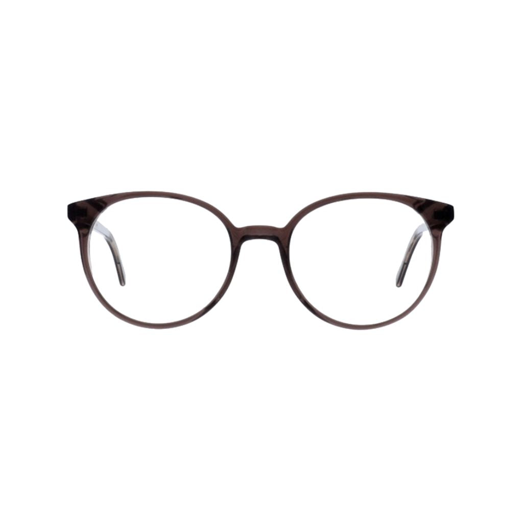 Colibris EMILY 131 braun transparent Brille Frontansicht Panto Damenbrille kleine Gesichter Designerbrille München Optiker Optik Bartholomä Maxvorstadt