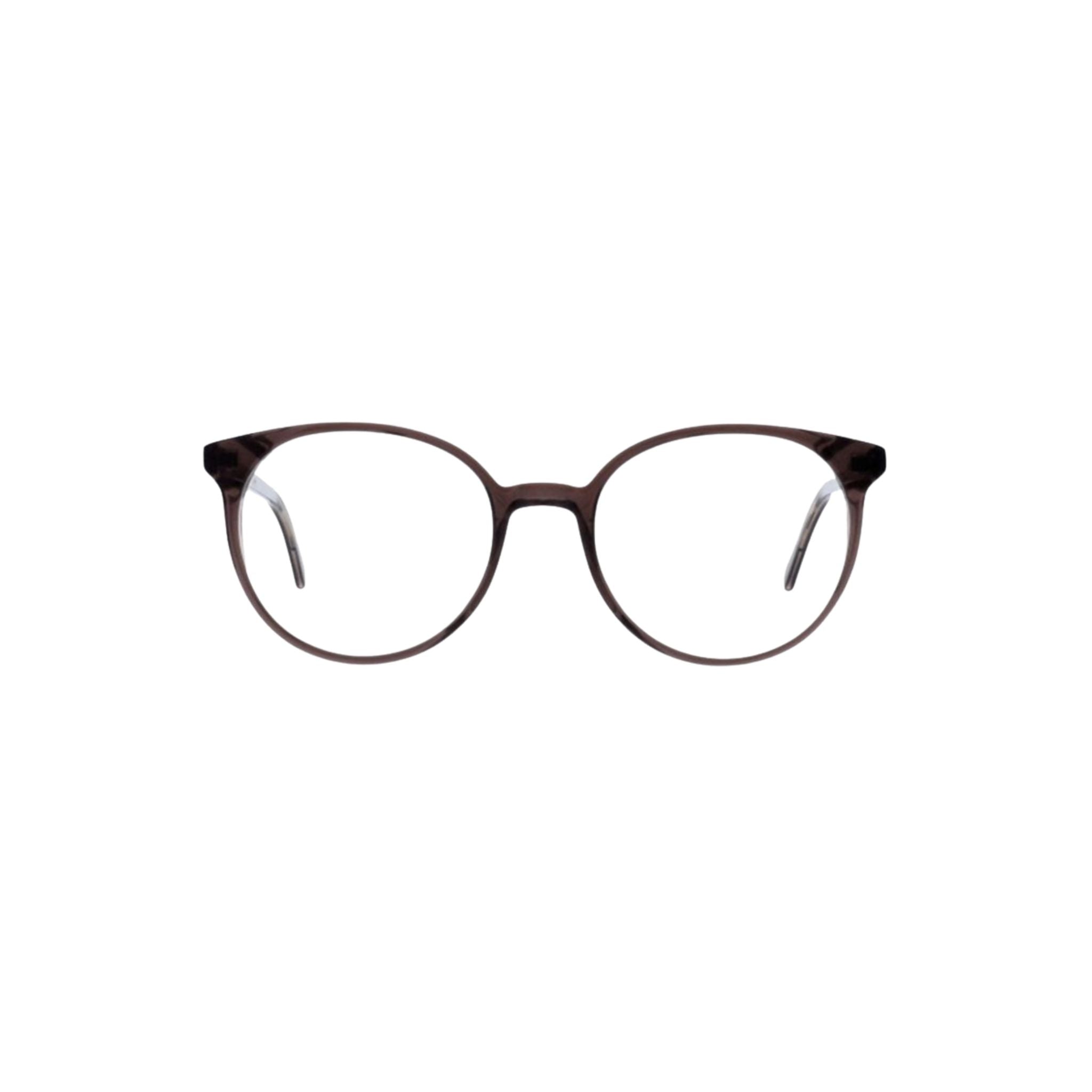 Colibris EMILY 131 braun transparent Brille Frontansicht Panto Damenbrille kleine Gesichter Designerbrille München Optiker Optik Bartholomä Maxvorstadt
