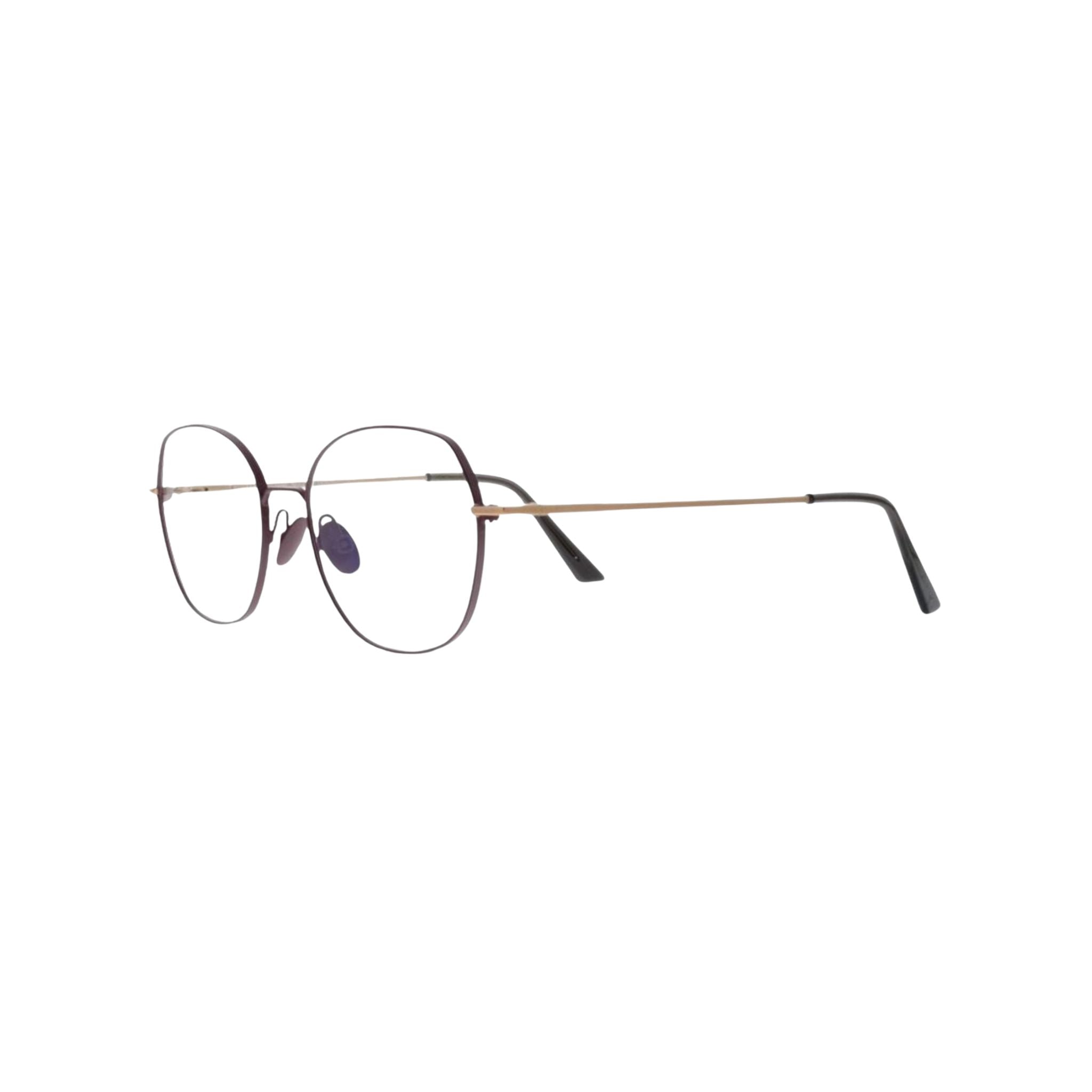 Colibris FARA 310 bordeaux gold Brille Seitenansicht Metallfassung kleine Gesichter Damenbrille München Optiker Optik Bartholomä Maxvorstadt