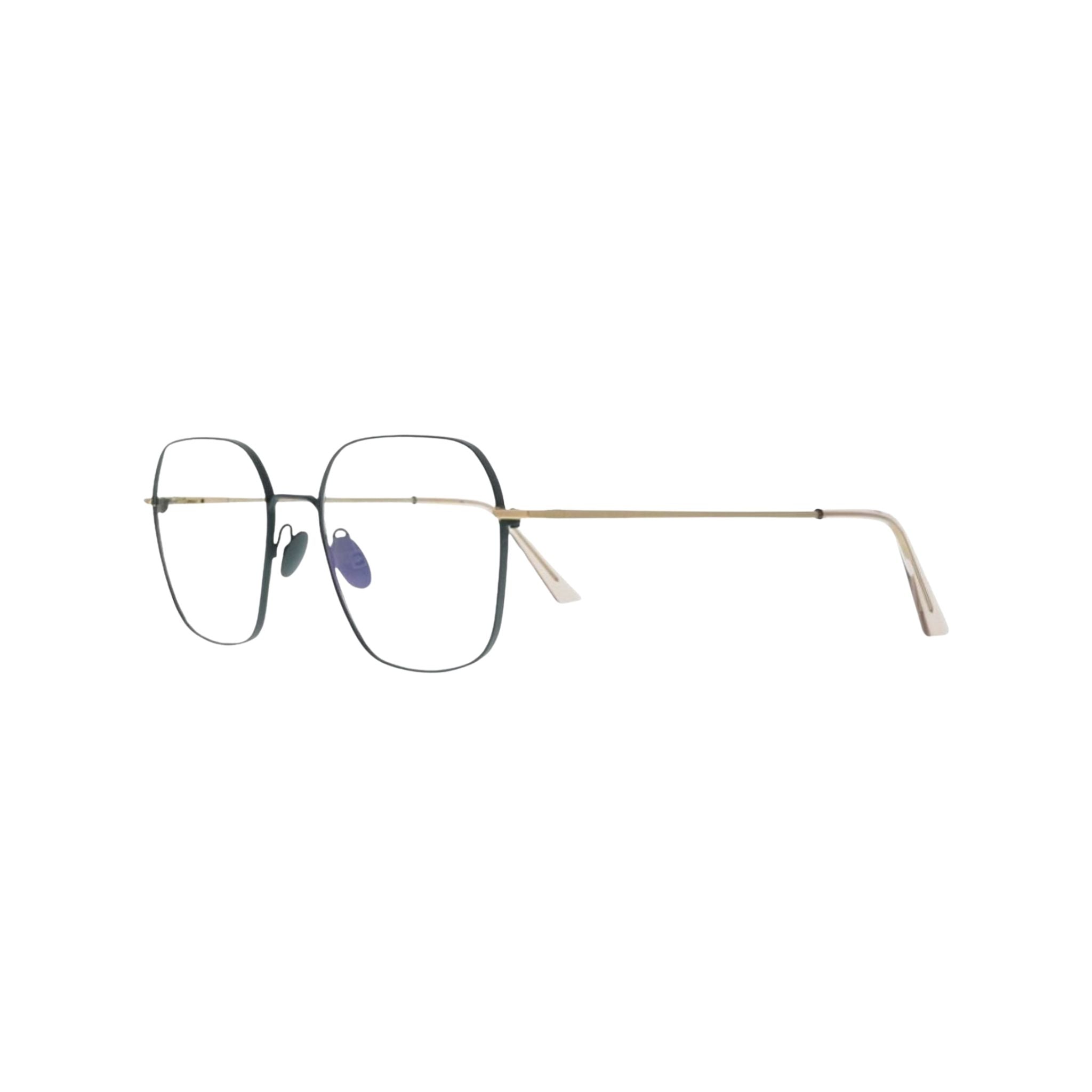 Colibris FIONA 115 grün gold Metallbrille Seitenansicht Edelstahlfassung kleine Gesichter Unisex Brille München Optiker Maxvorstadt