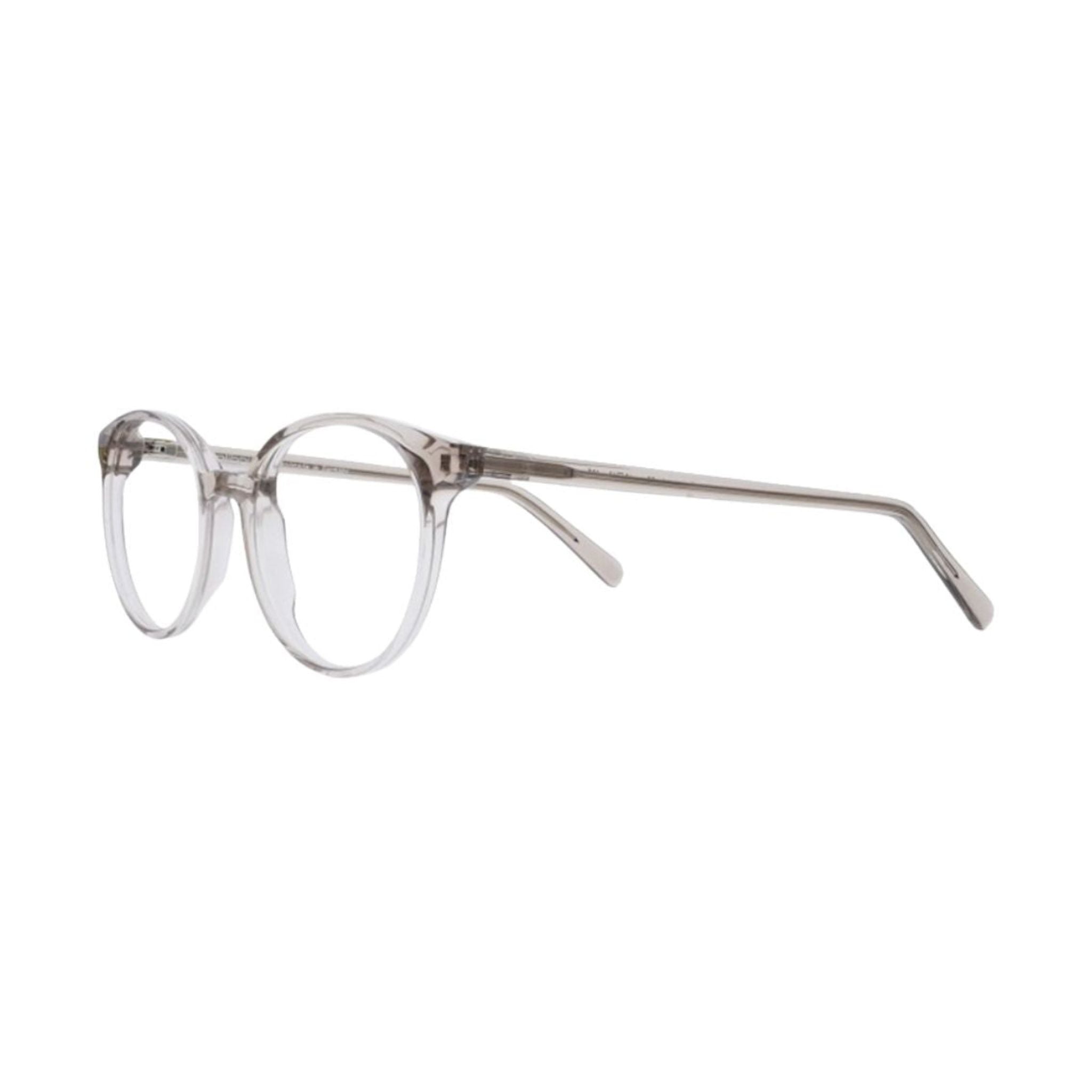 Colibris JANA 102 grau transparente Brille Seitenansicht Acetat Pantoform kleine Gesichter Damenbrille München Optiker Maxvorstadt