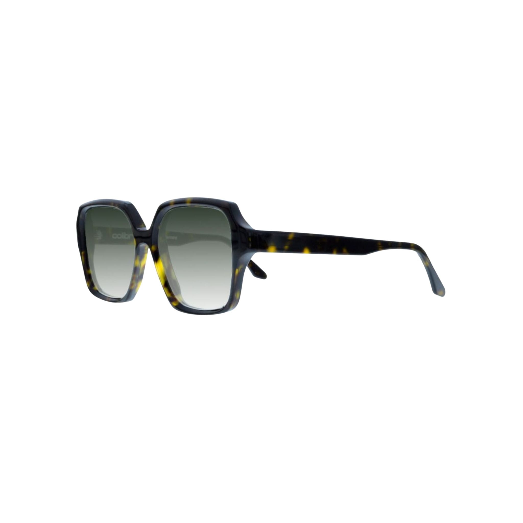 Colibris MALU 09 Havanna braun Sonnenbrille Seitenansicht Acetatfassung rechteckig kleine Gesichter München Optiker Optik Bartholomä Maxvorstadt