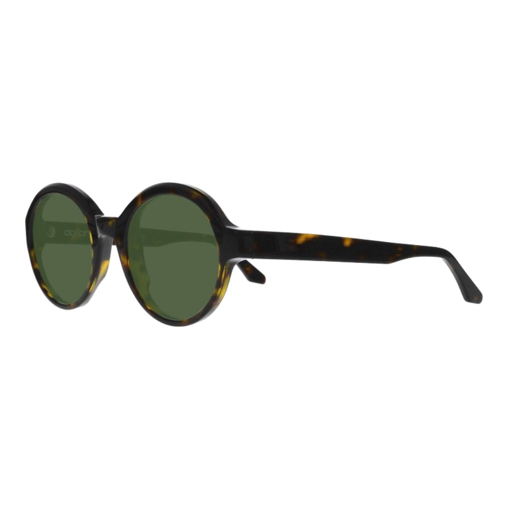 Colibris MINNA SUN 09 Havanna braun Sonnenbrille Seitenansicht Acetatfassung kleine Gesichter Designer Sonnenbrille München Optiker Maxvorstadt