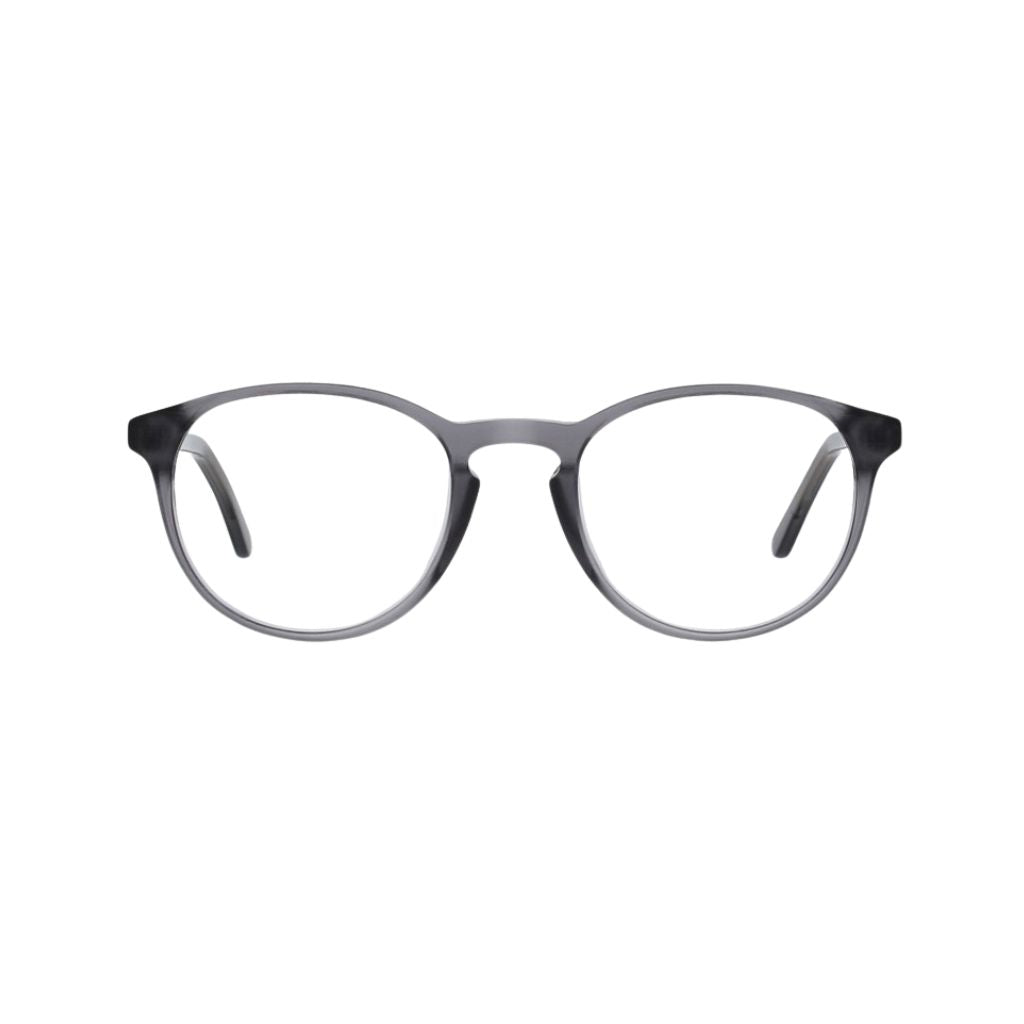 Colibris OLE 102 grau transparent matt Panto Brille Frontansicht Unisex kleine Gesichter Designerbrille München Optiker Optik Bartholomä Maxvorstadt