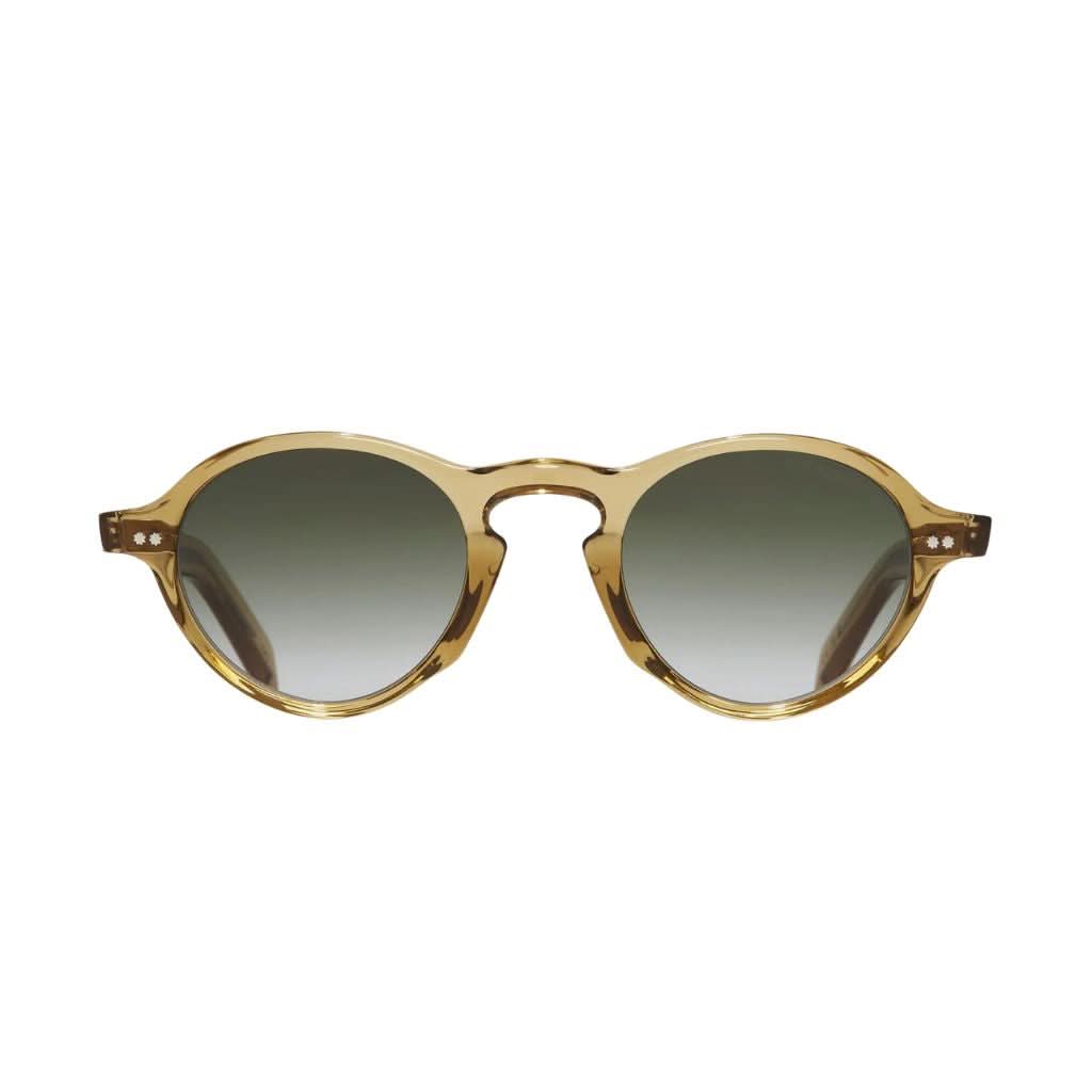 Cutler and Gross GR08 Sonnenbrille in Crystal Tobacco – Frontansicht bei Brillen Schneider München