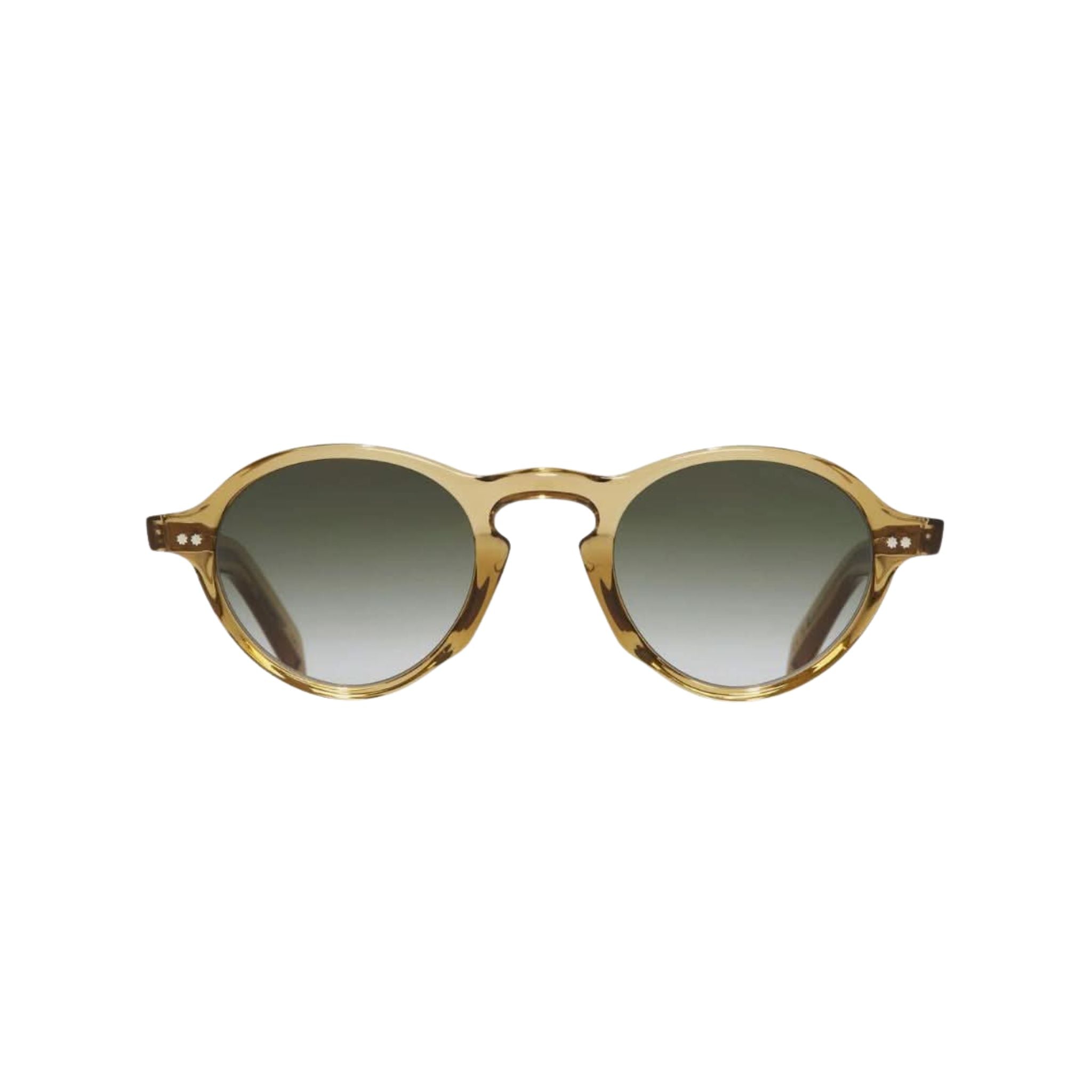Cutler and Gross GR08 Sonnenbrille in Crystal Tobacco – Frontansicht bei Brillen Schneider München