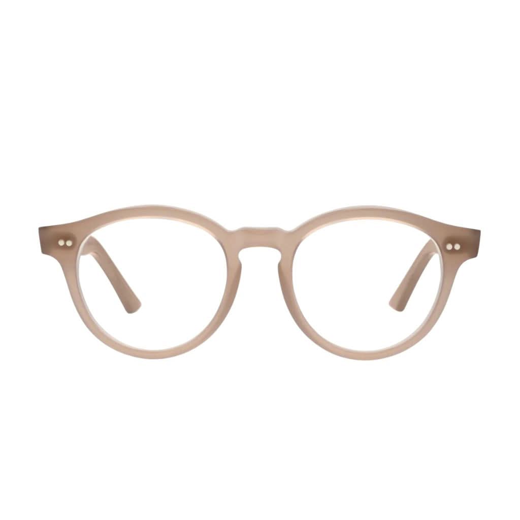 Cutler and Gross 1378 Nude Rosa (09) – Frontansicht, handgefertigte Designerbrille bei Brillen Schneider München.