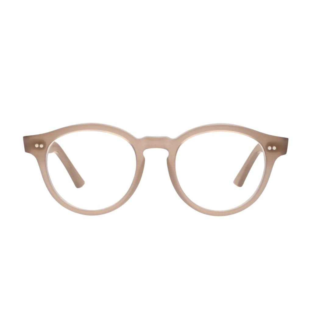 Cutler and Gross 1378 Nude Rosa (09) – Frontansicht, handgefertigte Designerbrille bei Brillen Schneider München.