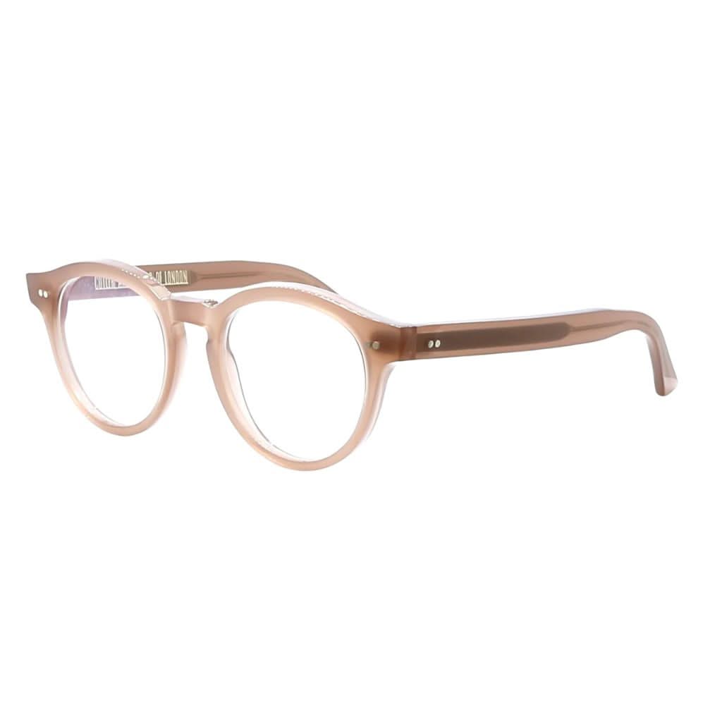 Seitenansicht der Cutler and Gross 1378 Nude Rosa (09) mit markanten Details – Brillen Schneider München.