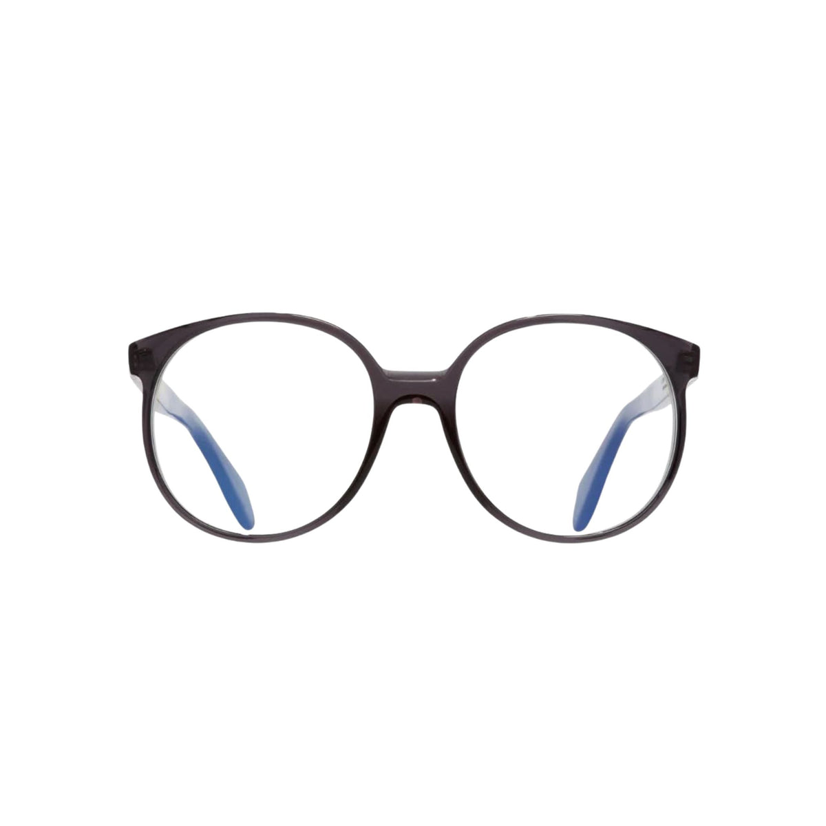 Cutler and Gross 1395 Round Opticals Dark Grey – Frontansicht, handgefertigte Designerbrille bei Brillen Schneider München.