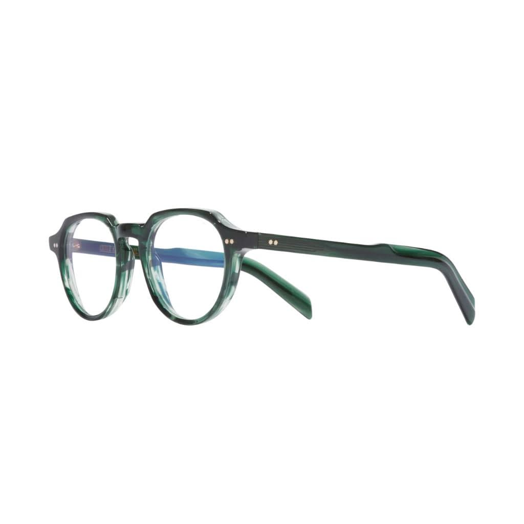 Seitenansicht der Cutler and Gross GR06 Striped Dark Green (03) mit anpassbaren Nasenpads – Brillen Schneider München