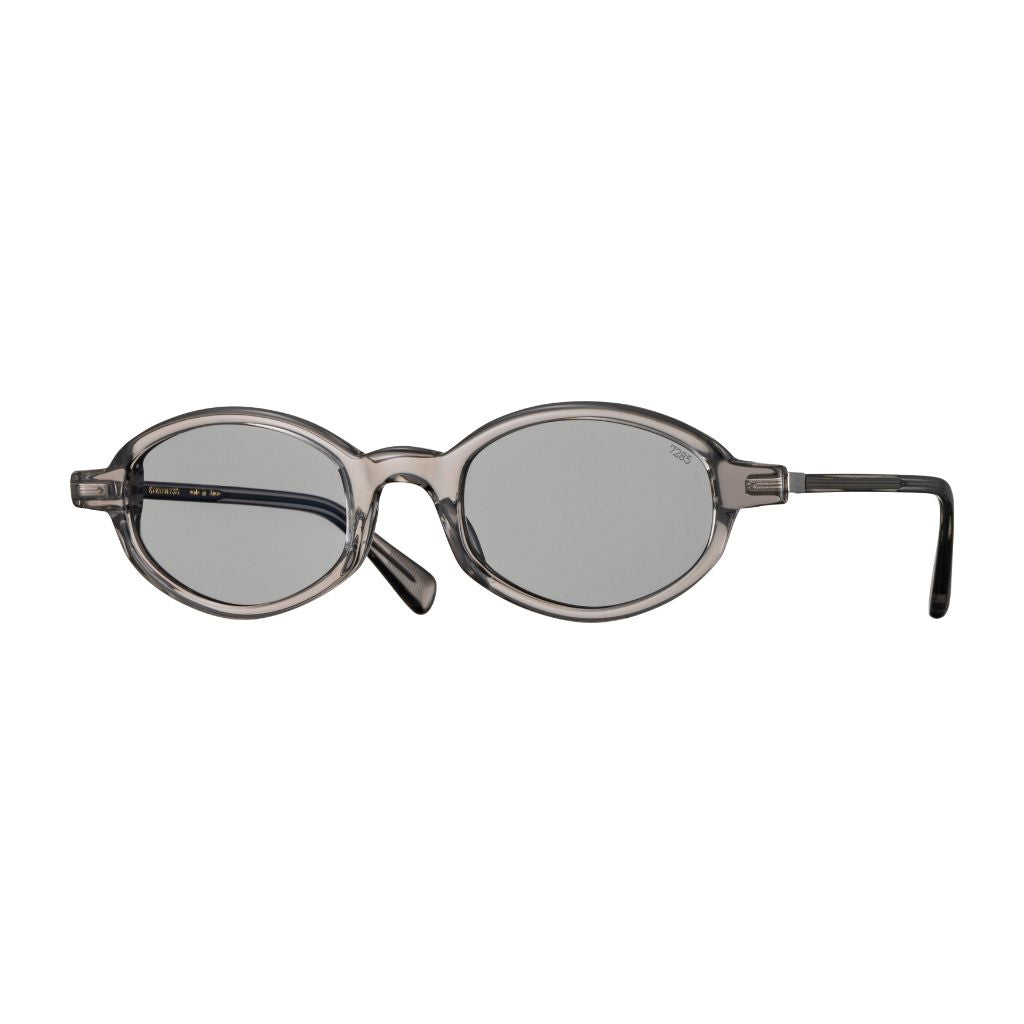 EYEVAN 7285 799E 124 Design-Sonnenbrille Frontansicht transparent grau Acetat ovale Form München Optiker Brillen Schneider