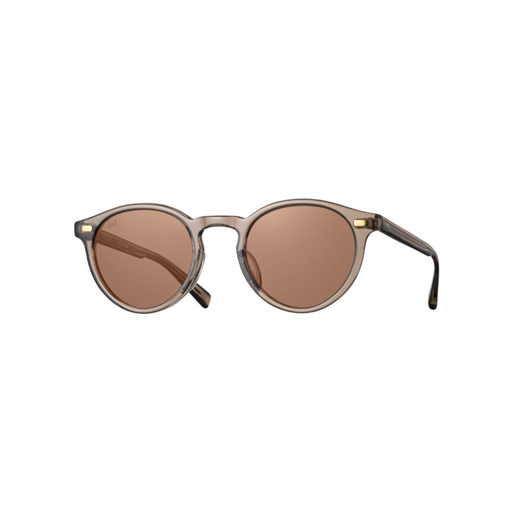 EYEVAN PUERTO SUN Sonnenbrille in SMK – transparente Panto-Fassung in Braun-Taupe mit braunen Gläsern, stilvoller Sonnenschutz bei Brillen Schneider München