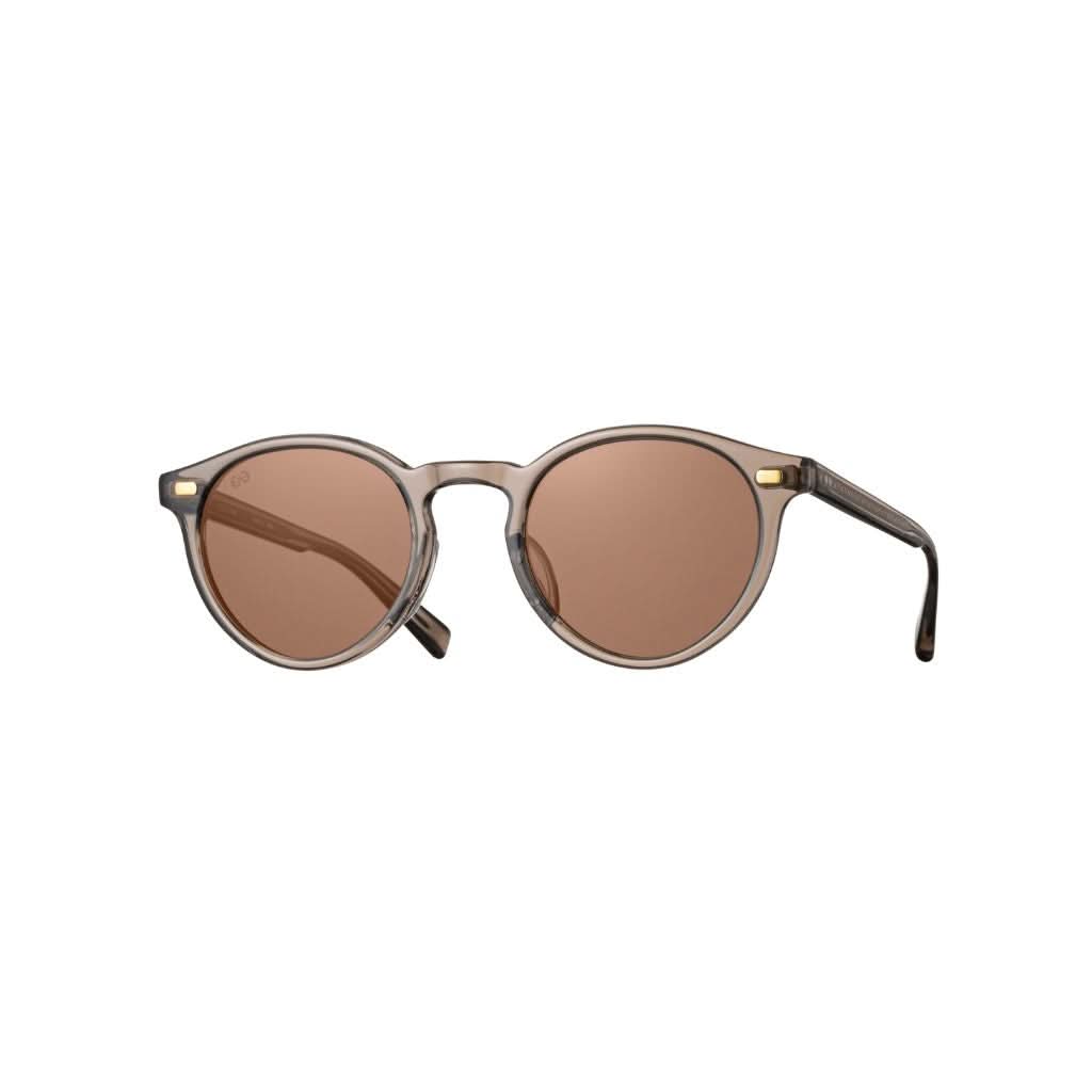 EYEVAN PUERTO SUN Sonnenbrille in SMK – transparente Panto-Fassung in Braun-Taupe mit braunen Gläsern, stilvoller Sonnenschutz bei Brillen Schneider München