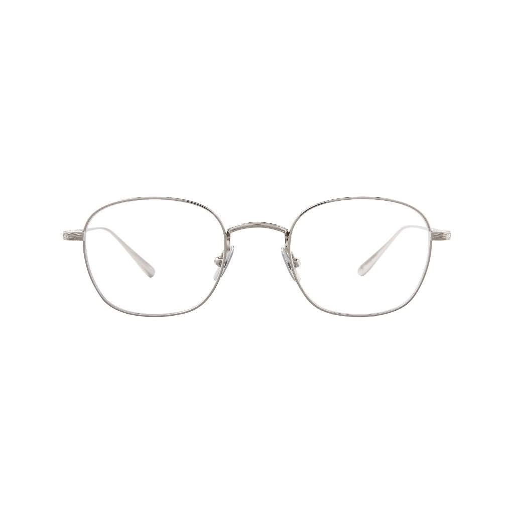 Die Garrett Leight Cascade Silber Brille, ein elegantes Design aus Silber, erhältlich bei Optik Bartholomä, Ihrem Optiker in München für exklusive Designerbrillen