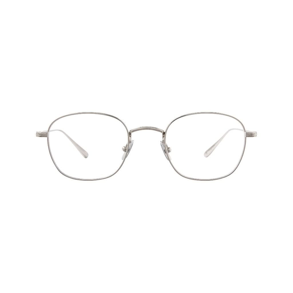 Die Garrett Leight Cascade Silber Brille, ein elegantes Design aus Silber, erhältlich bei Optik Bartholomä, Ihrem Optiker in München für exklusive Designerbrillen