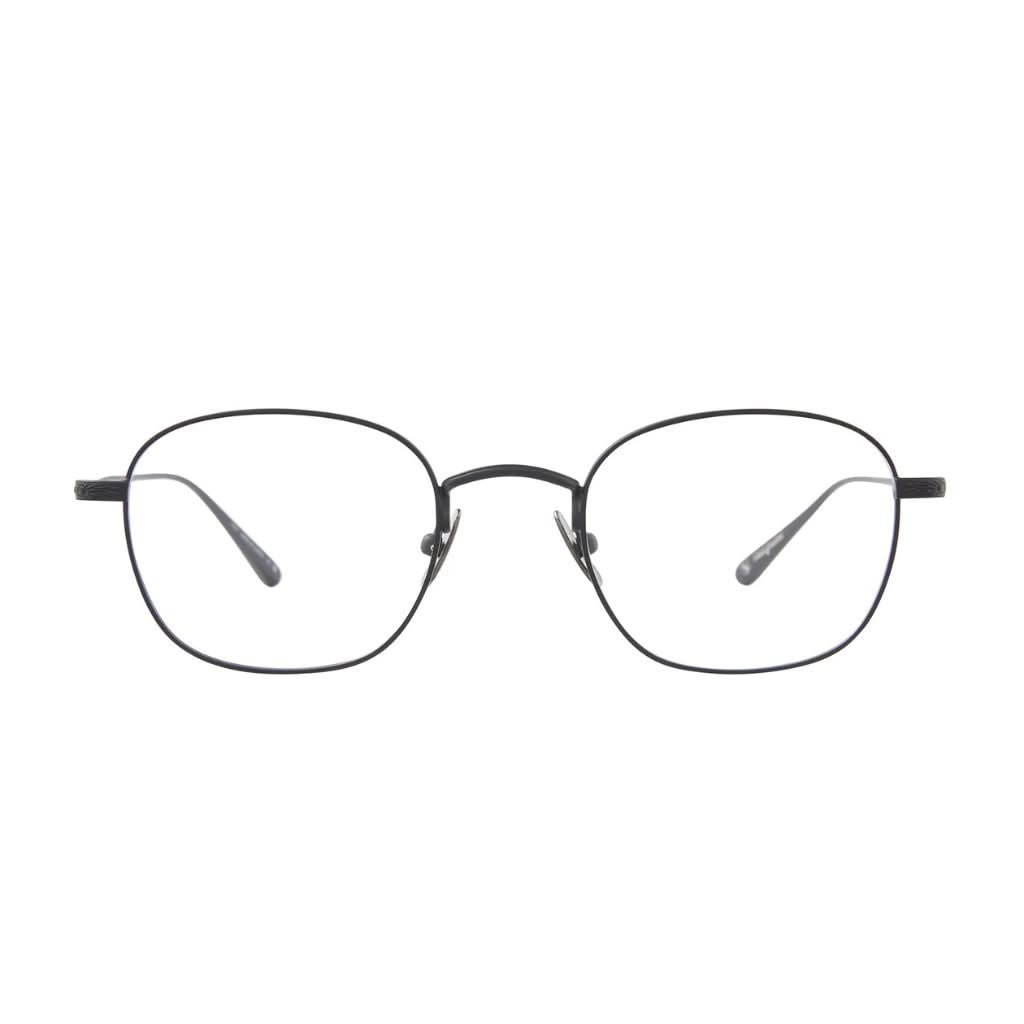 Designerbrille „Garrett Leight Cascade Black“ – extrem leicht und elegant, erhältlich bei Optik Bartholomä, Ihrem Augenoptiker in München für maximalen Komfort.