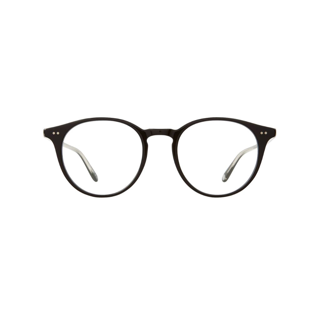 Garrett Leight CLUNE Black Panto Brille Frontansicht schwarz Unisex Business Designerbrille München Optiker Optik Bartholomä