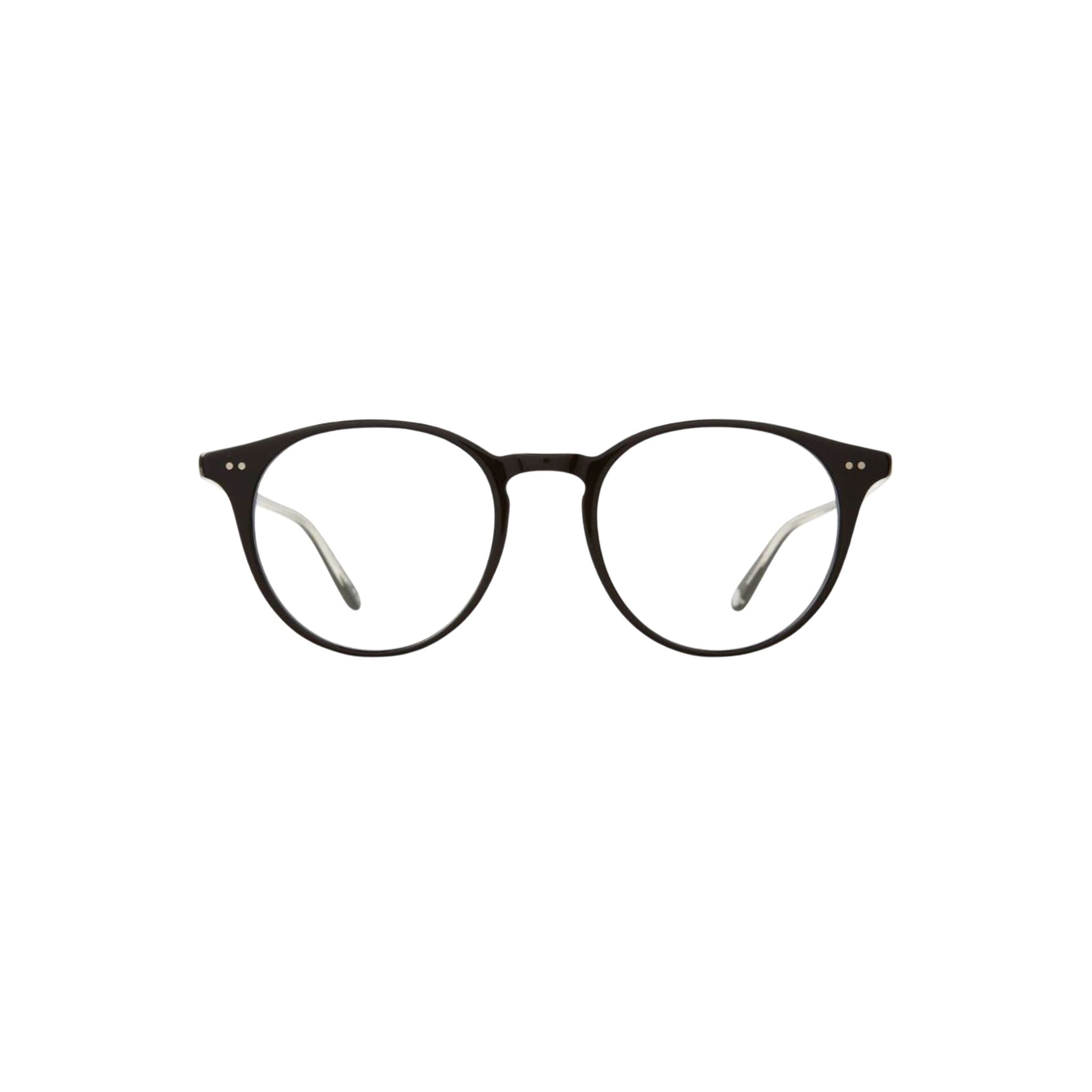 Garrett Leight CLUNE Black Panto Brille Frontansicht schwarz Unisex Business Designerbrille München Optiker Optik Bartholomä
