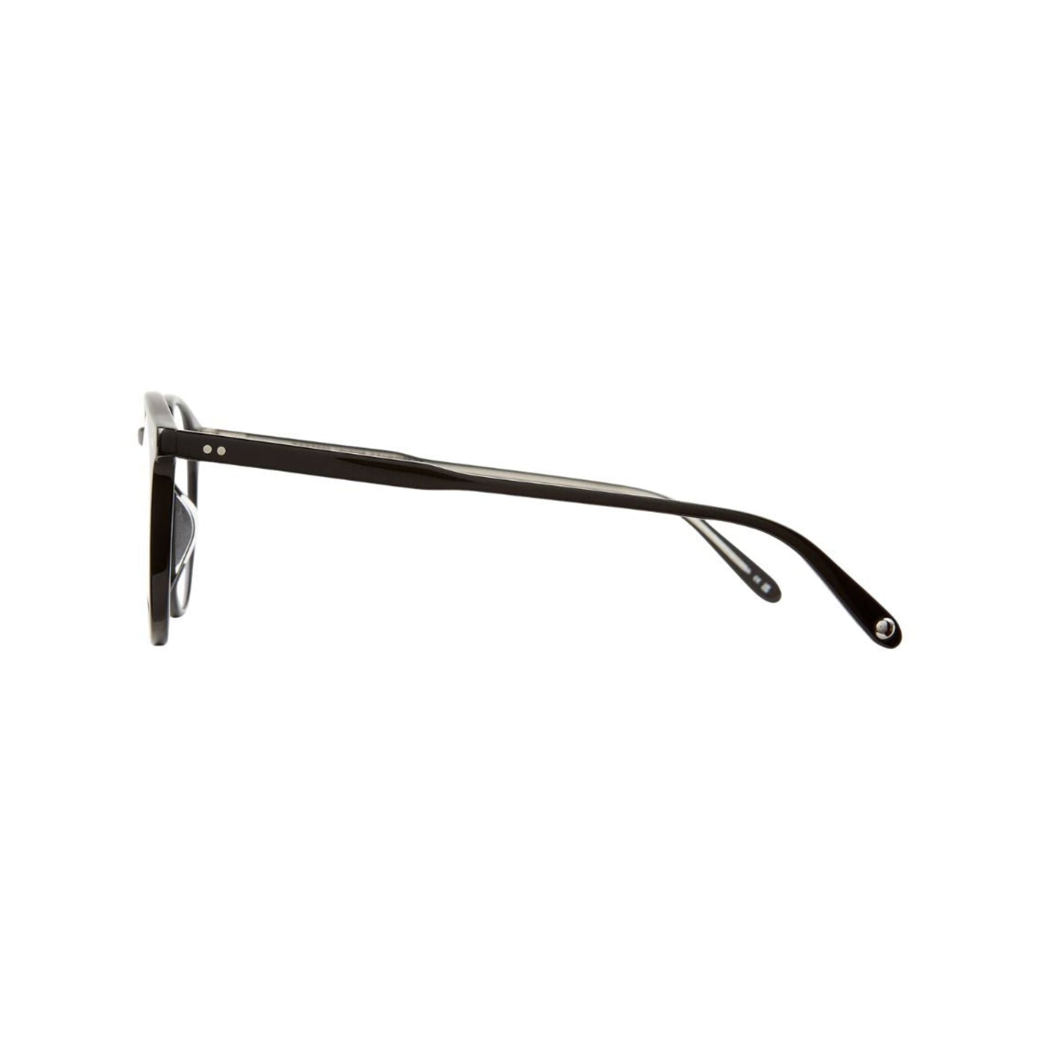 Garrett Leight CLUNE Black Brille Seitenansicht Acetat Pantoform schwarz Unisex Business Designerbrille München Optiker Optik Bartholomä