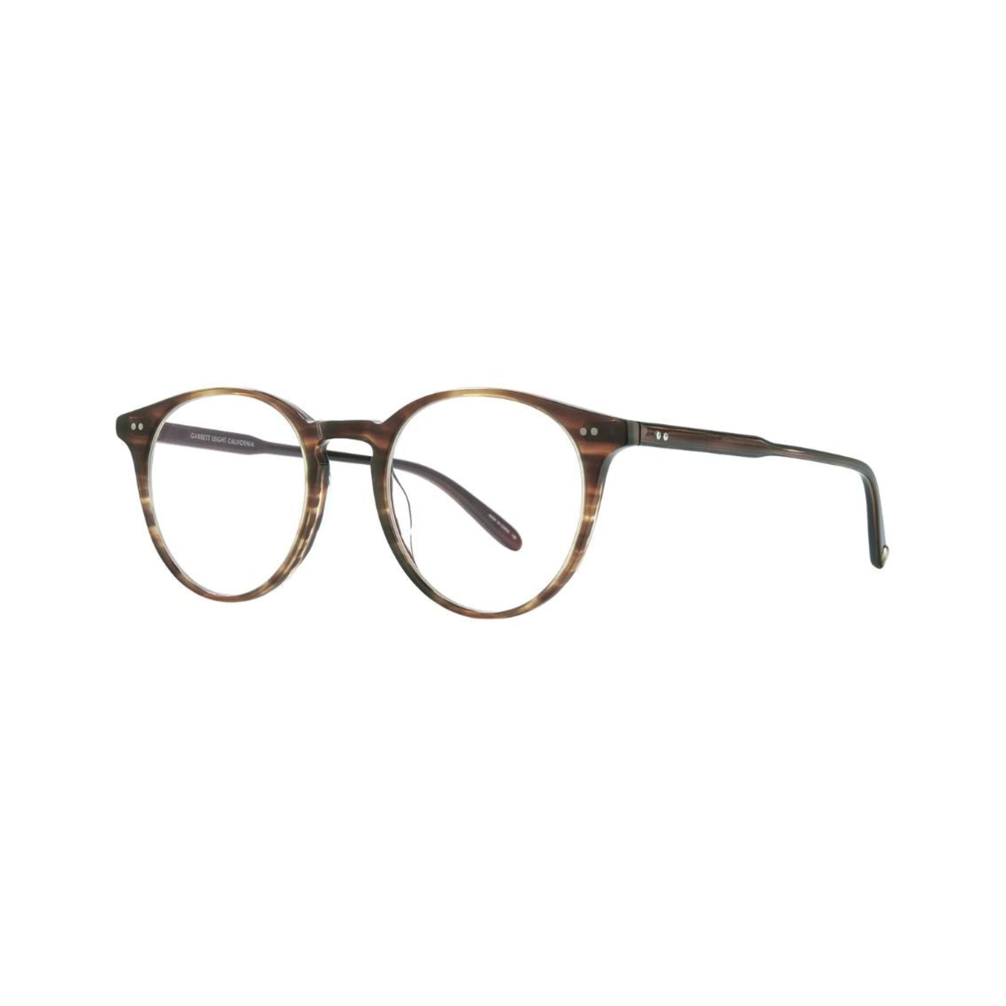 Garrett Leight CLUNE Brandy Tortoise Brille Seitenansicht Acetat Pantoform Unisex Designerbrille München Optiker Optik Bartholomä