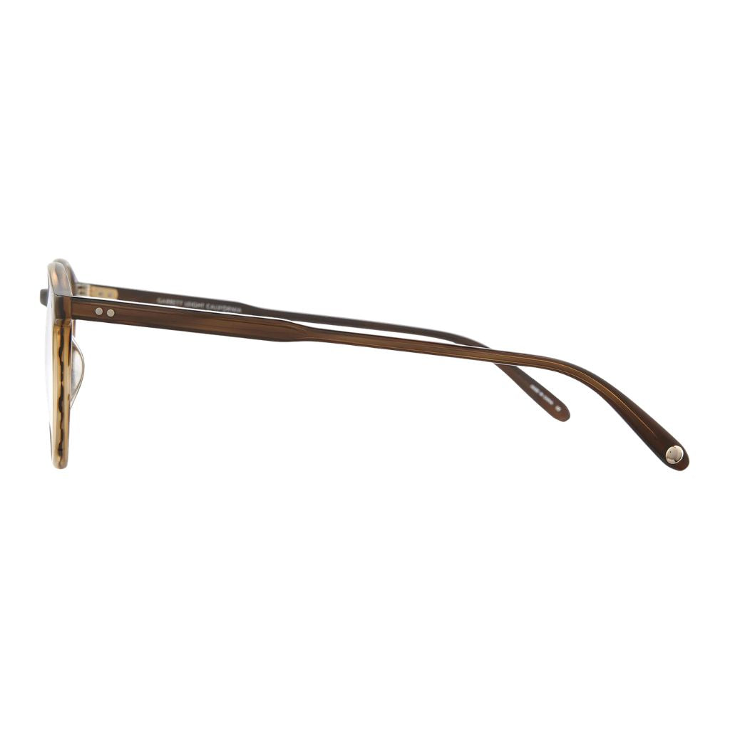 Garrett Leight CLUNE Matte Espresso Brille Seitenansicht Acetat Pantoform matt braun Unisex Designerbrille München Optiker Optik Bartholomä
