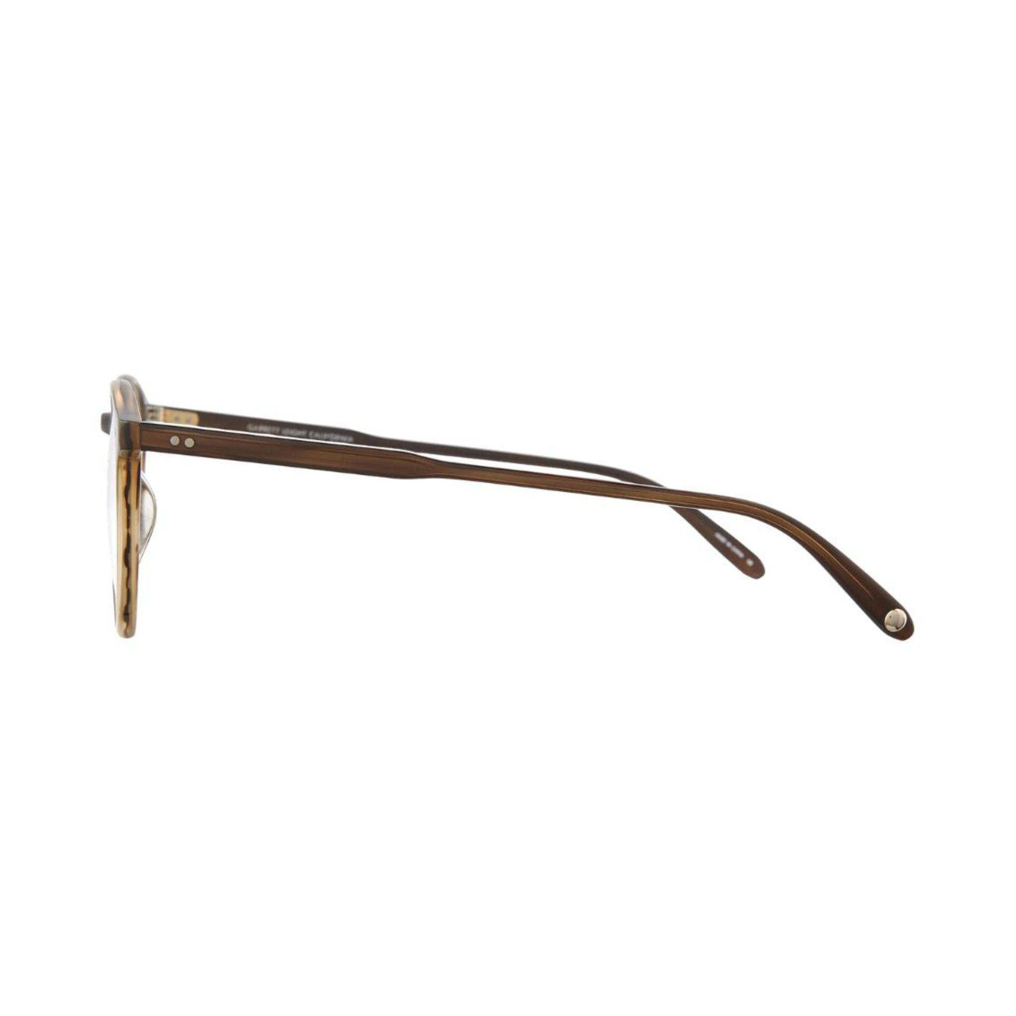 Garrett Leight CLUNE Matte Espresso Brille Seitenansicht Acetat Pantoform matt braun Unisex Designerbrille München Optiker Optik Bartholomä