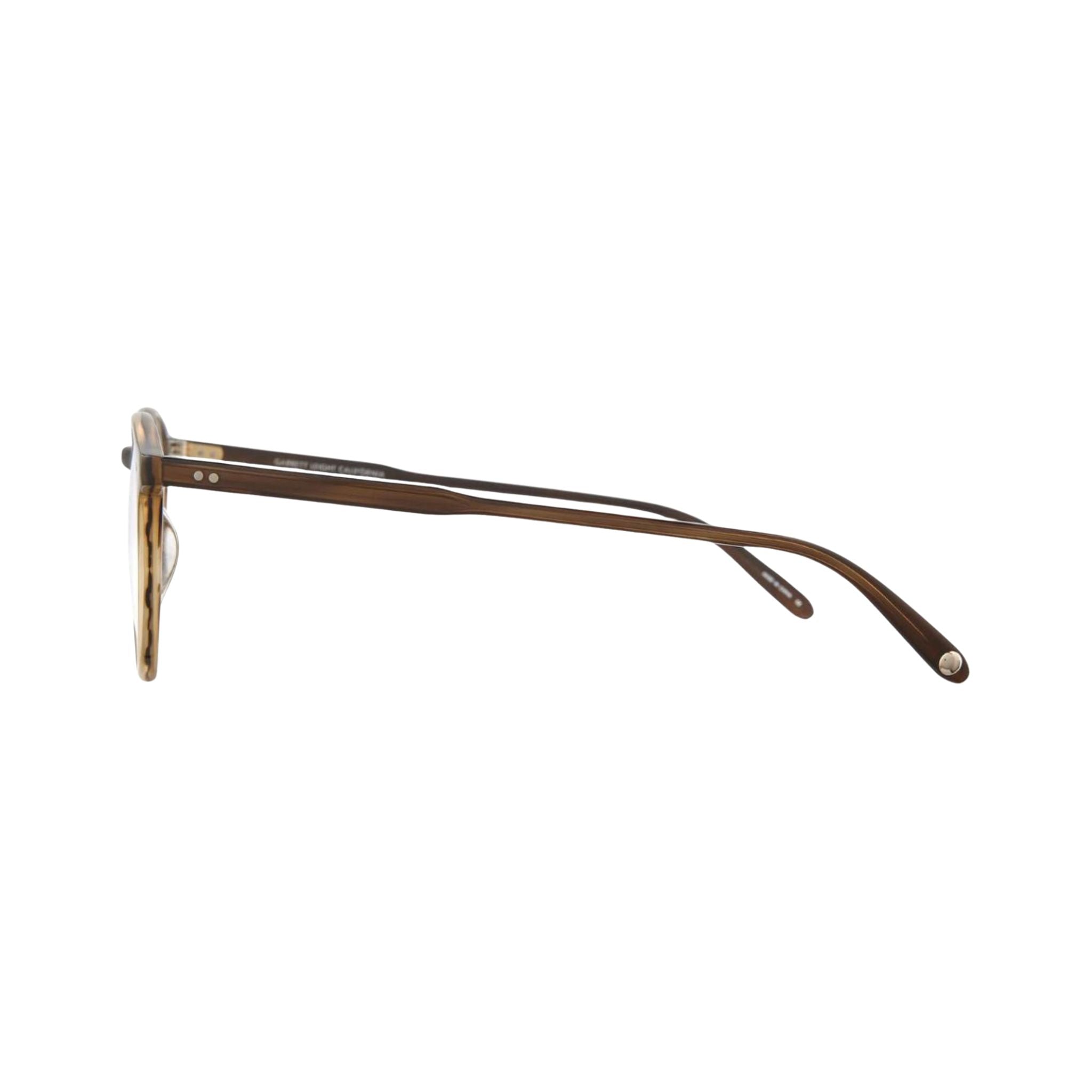 Garrett Leight CLUNE Matte Espresso Brille Seitenansicht Acetat Pantoform matt braun Unisex Designerbrille München Optiker Optik Bartholomä