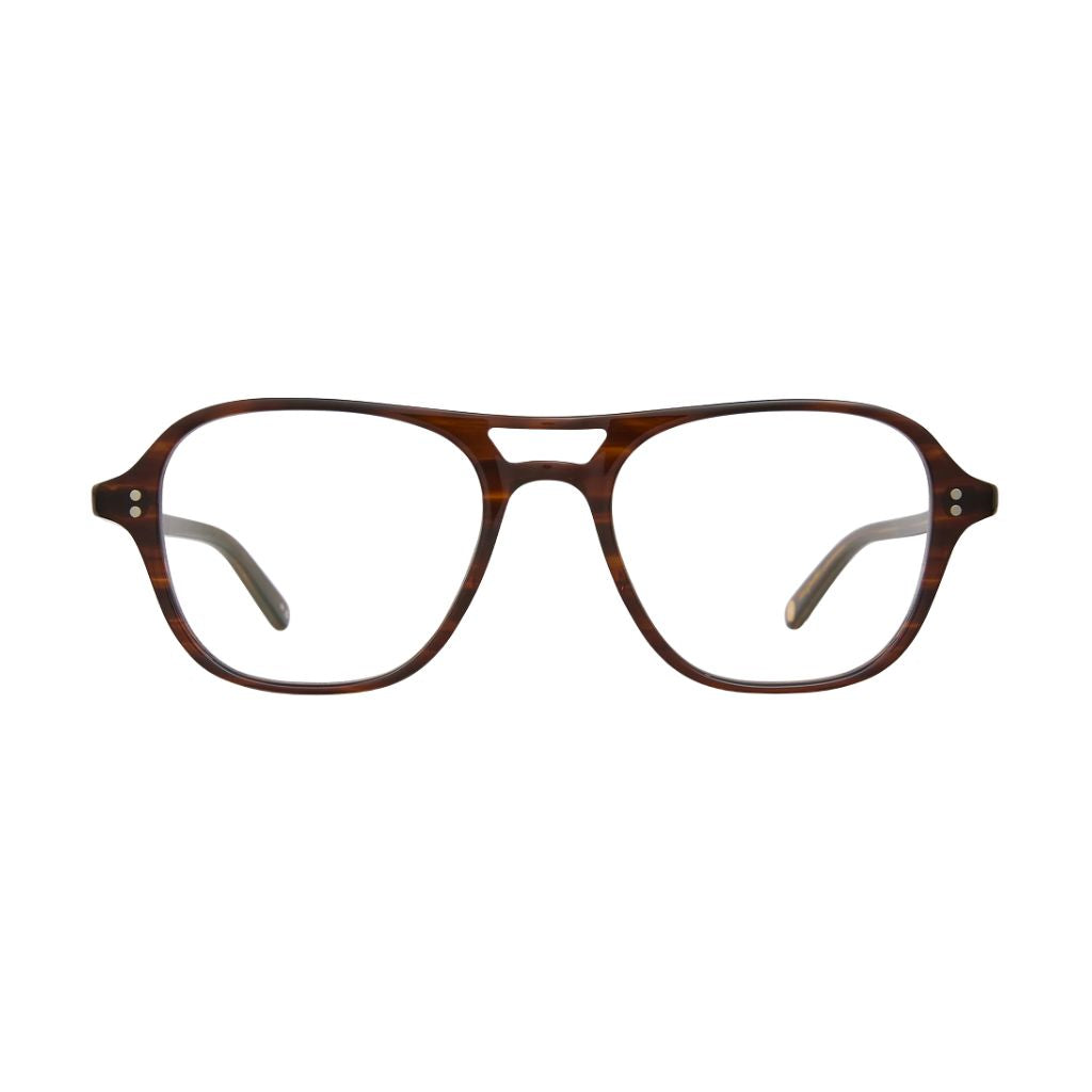 Garrett Leight DOC Brandy Tortoise Brille Frontansicht große Unisex Brille Doppelsteg Havanna München Optiker Optik Bartholomä