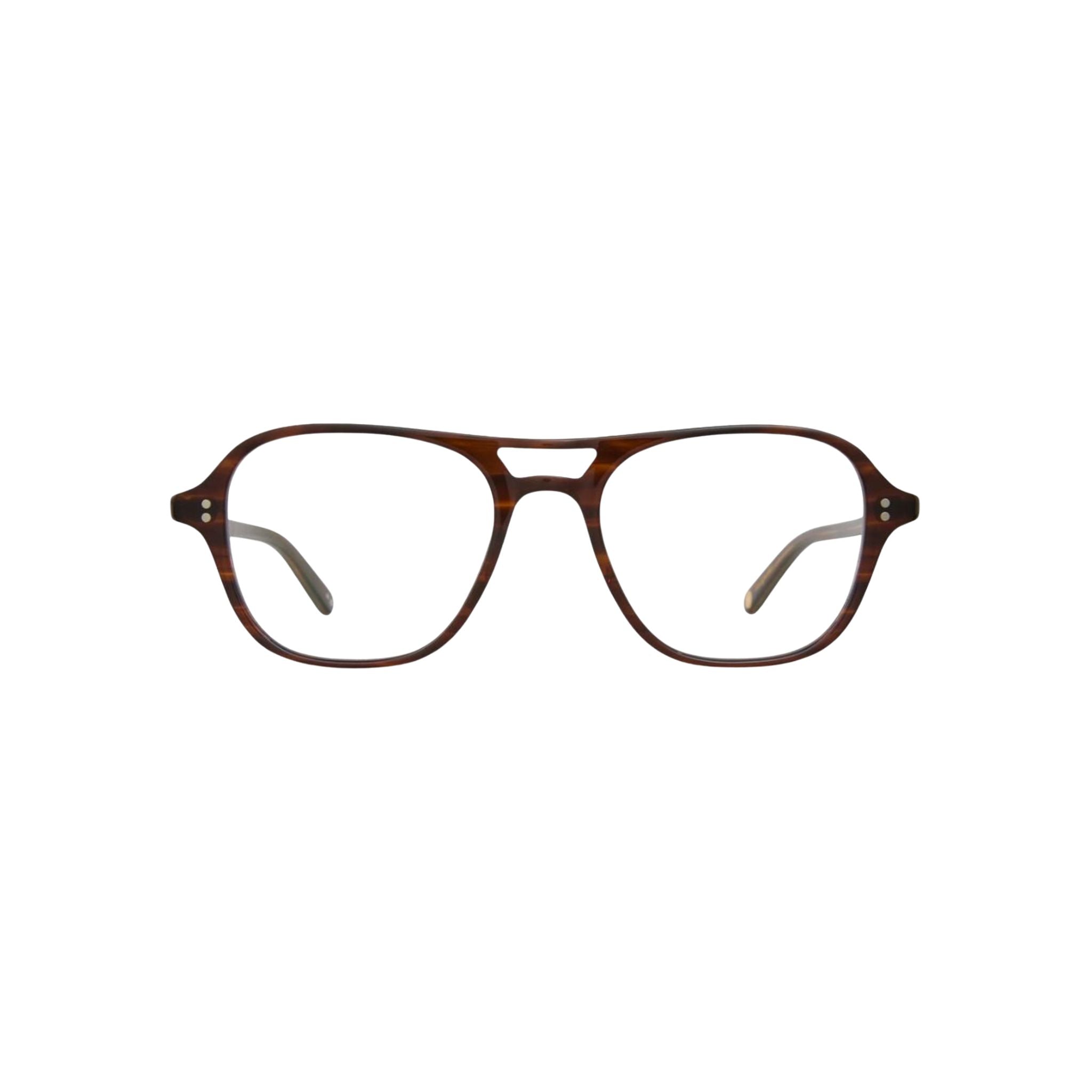 Garrett Leight DOC Brandy Tortoise Brille Frontansicht große Unisex Brille Doppelsteg Havanna München Optiker Optik Bartholomä