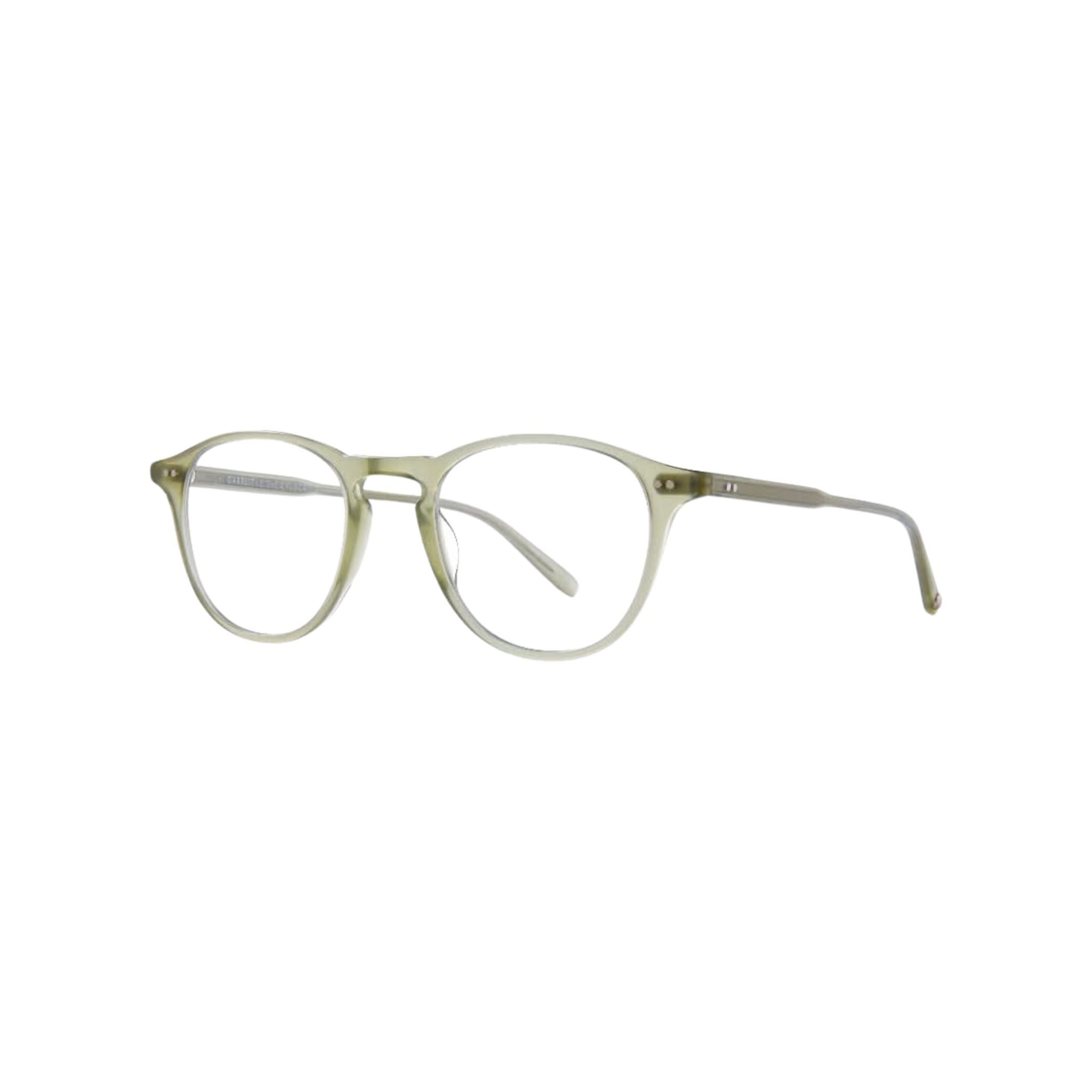 Detailansicht der Garrett Leight Hampton Brille in Sea Glass, zu finden bei Optik Bartholomä München.