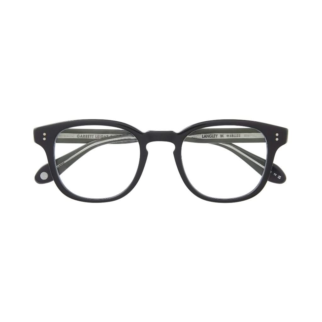 Garrett Leight Brille Langley in Schwarz, erhältlich bei Optik Bartholomä.