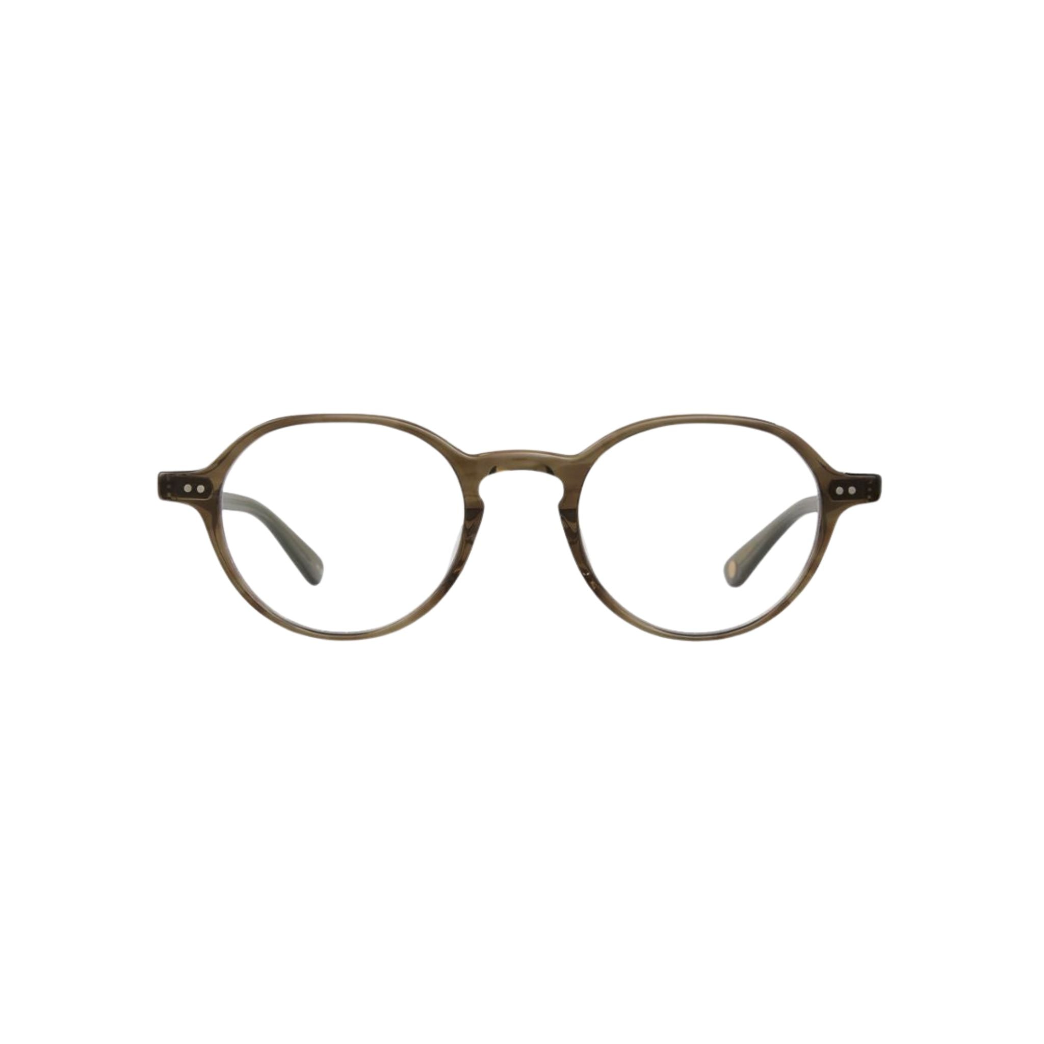 Garrett Leight LOMA Olive Tortoise runde Unisex Brille Frontansicht kleine Gesichter Designerbrille München Optiker Optik Bartholomä